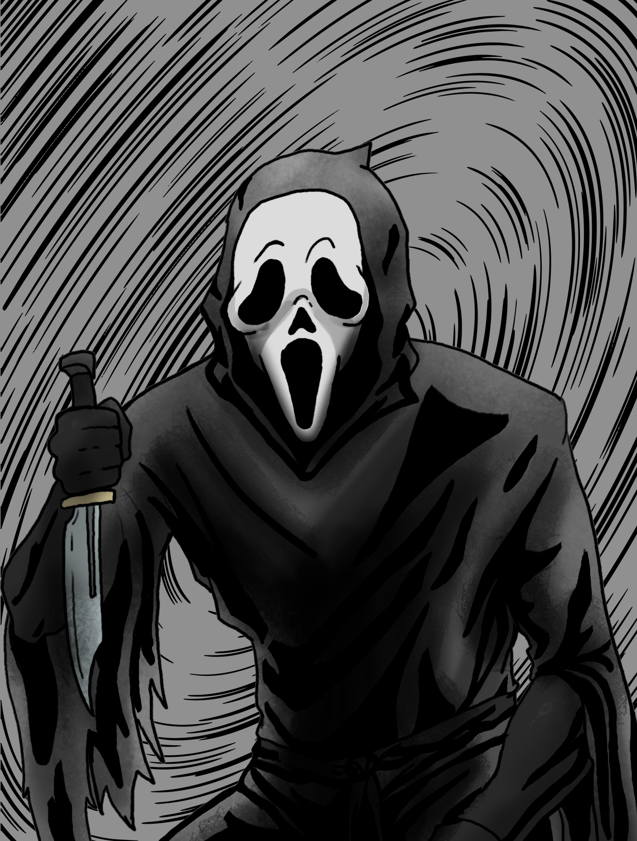 Embracing the Spooky Season with a Scream-Worthy Drawing
