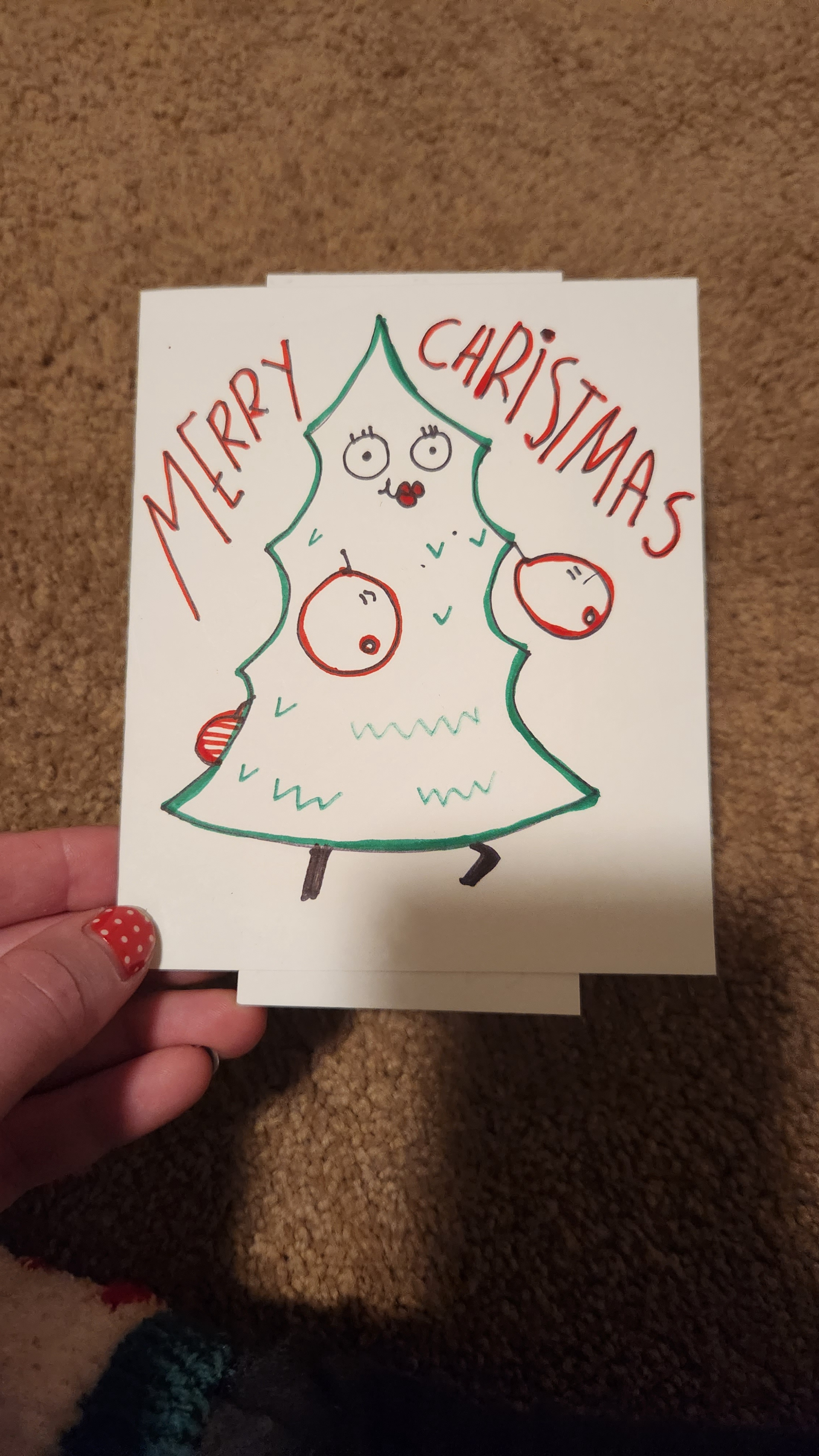 My Handcrafted Christmas Card: A Personal Touch
