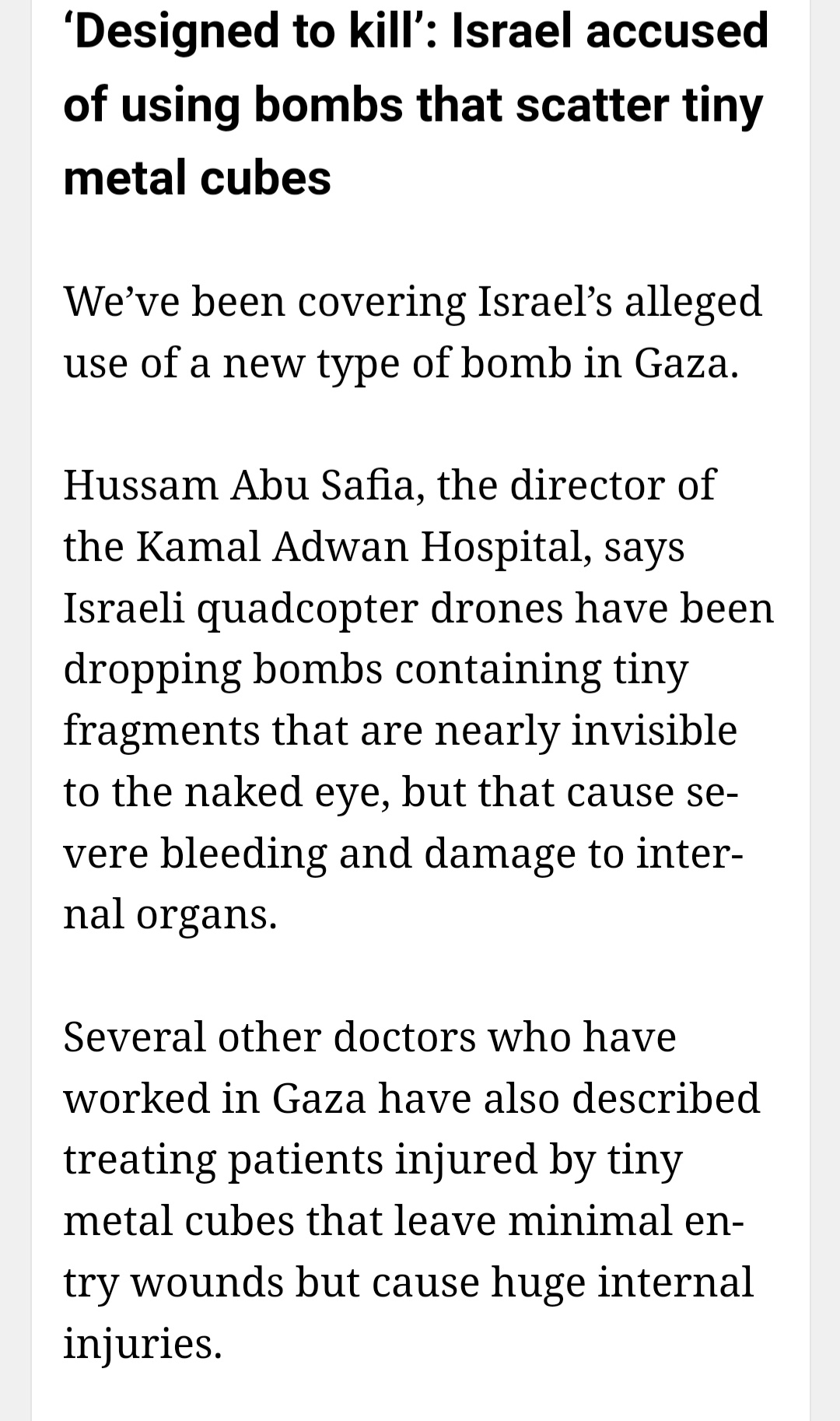 Shining a light on more war crimes
