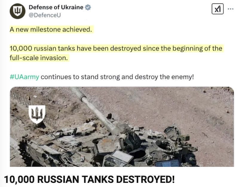 A staggering 10,000 Russian Tanks Obliterated