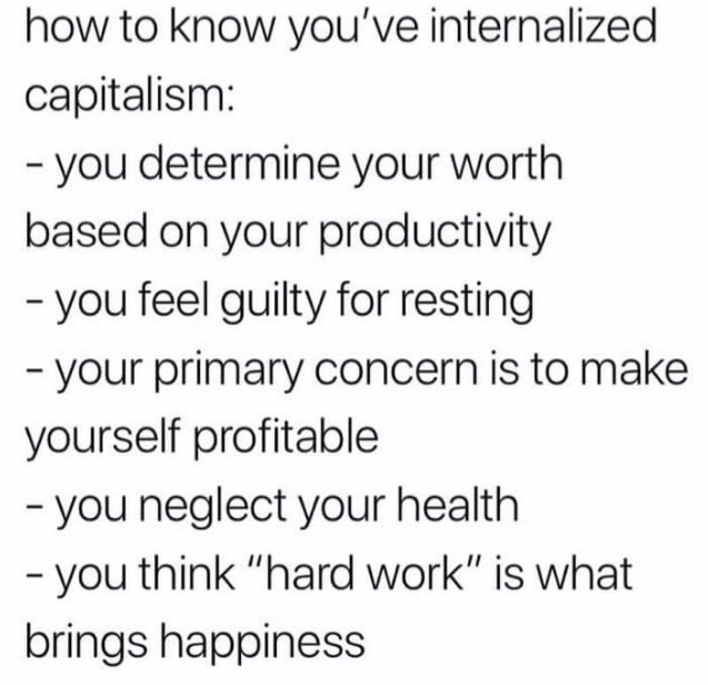 The Reality of Internalized Capitalism