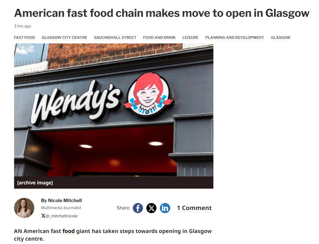 Excuse me, but this is a Wendy's!