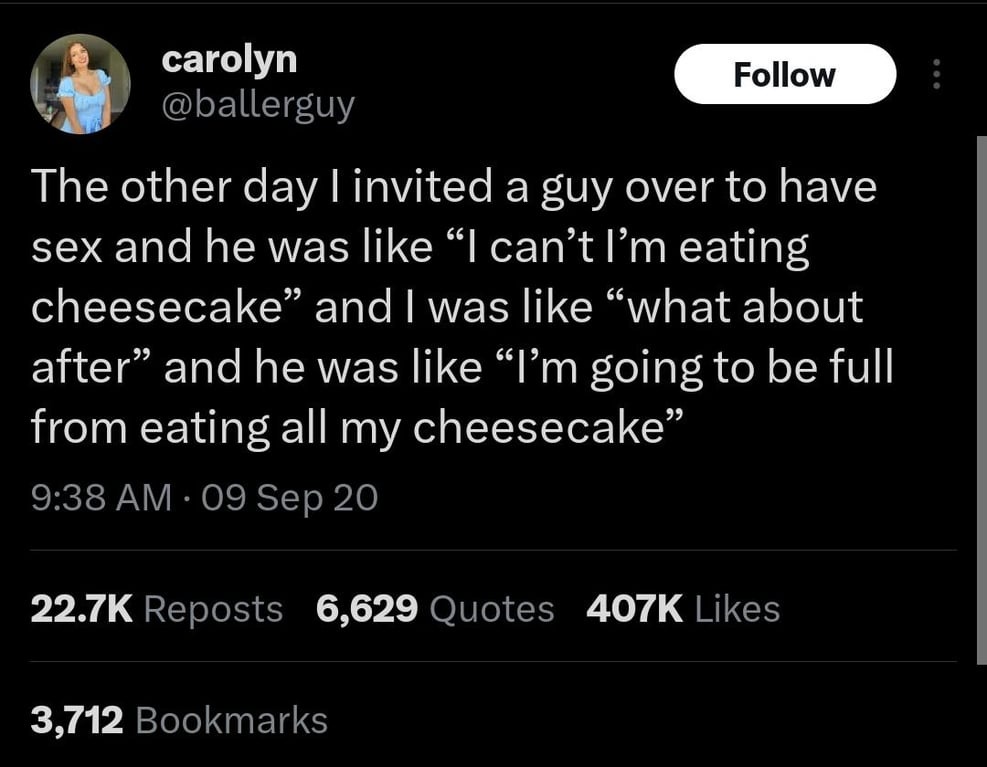 This Guy is Absolutely Obsessed with His Cheesecake!