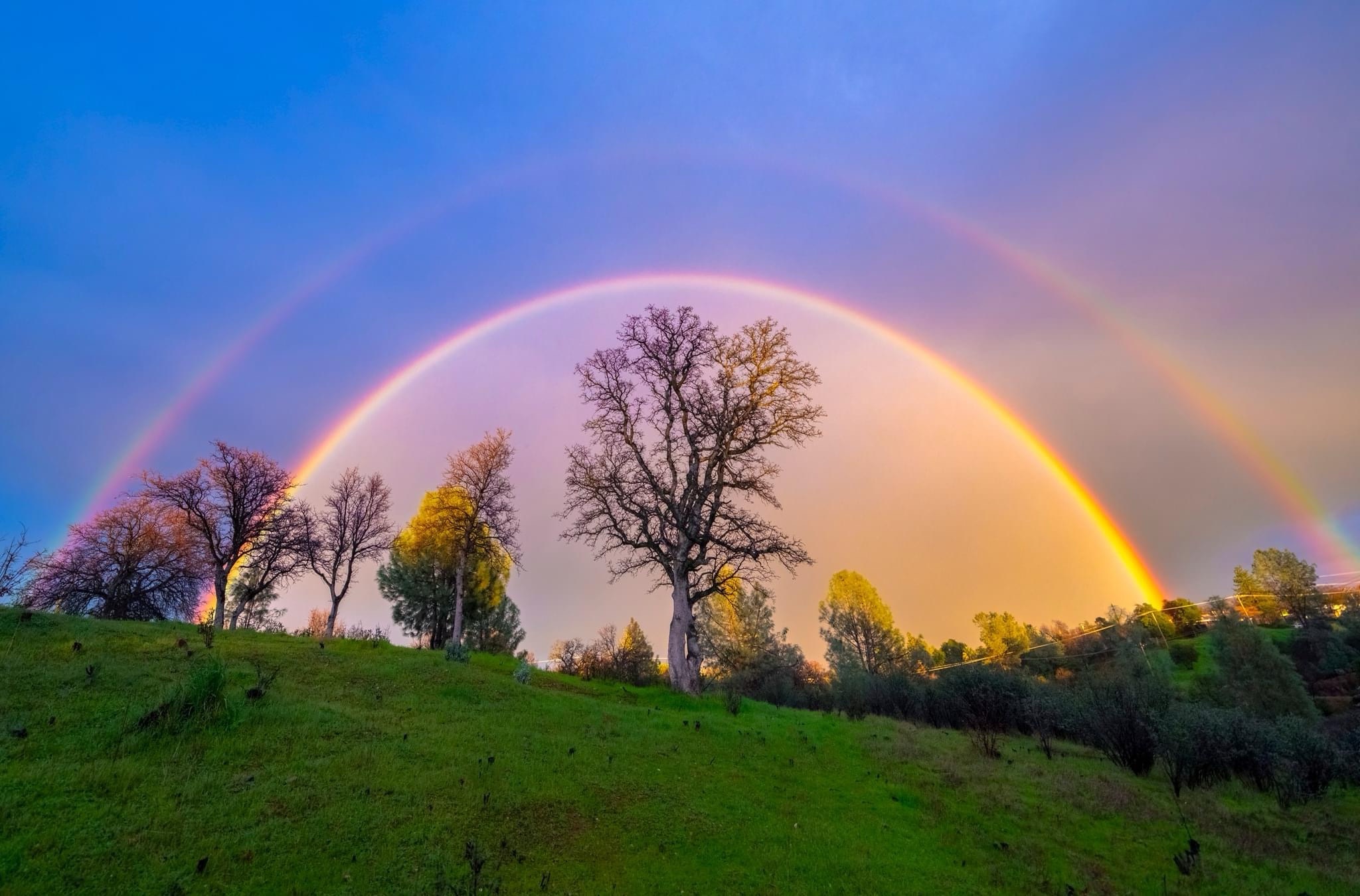 Witness the Magic of a Double Rainbow