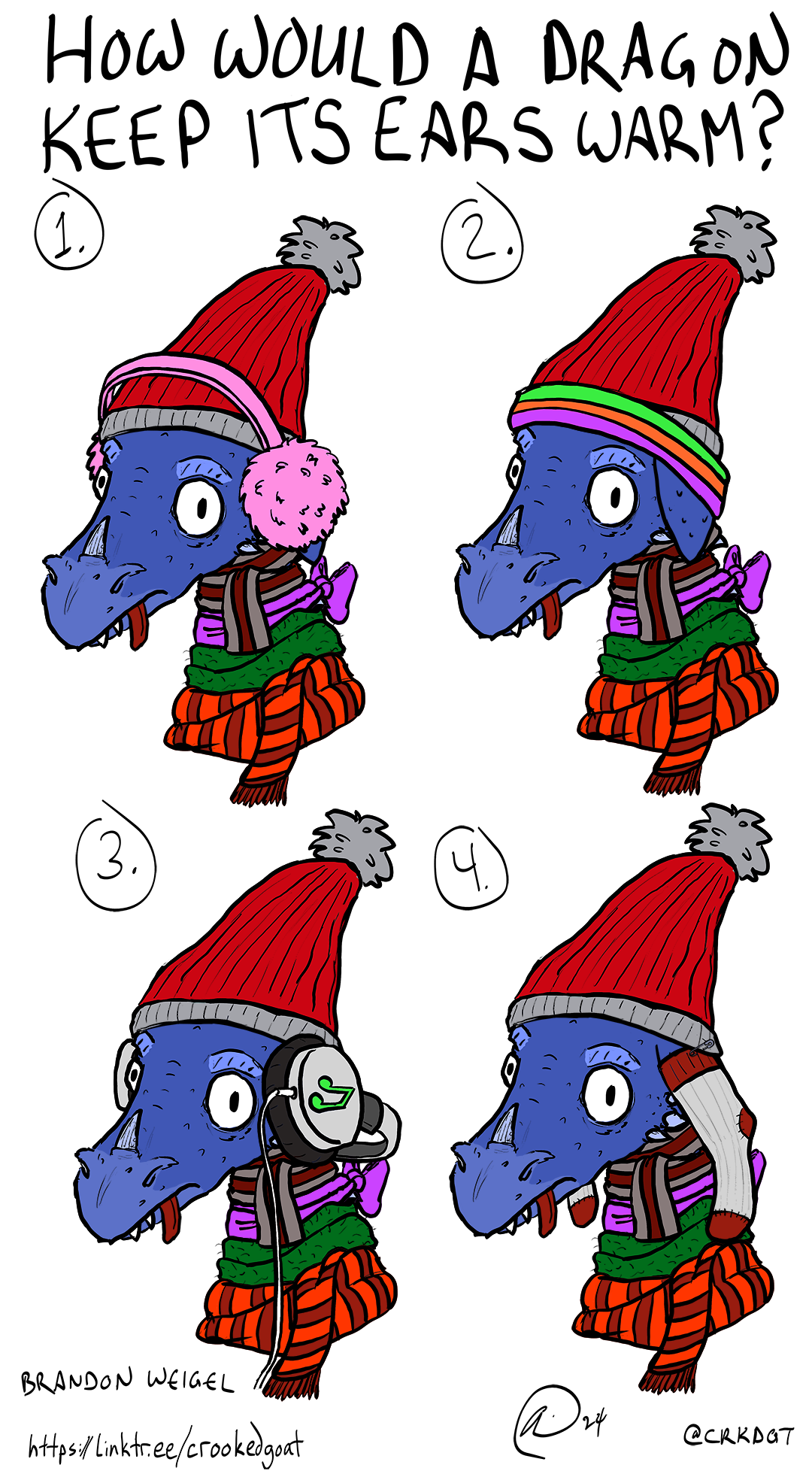 How Does a Dragon Keep Its Ears Cozy in the Cold?
