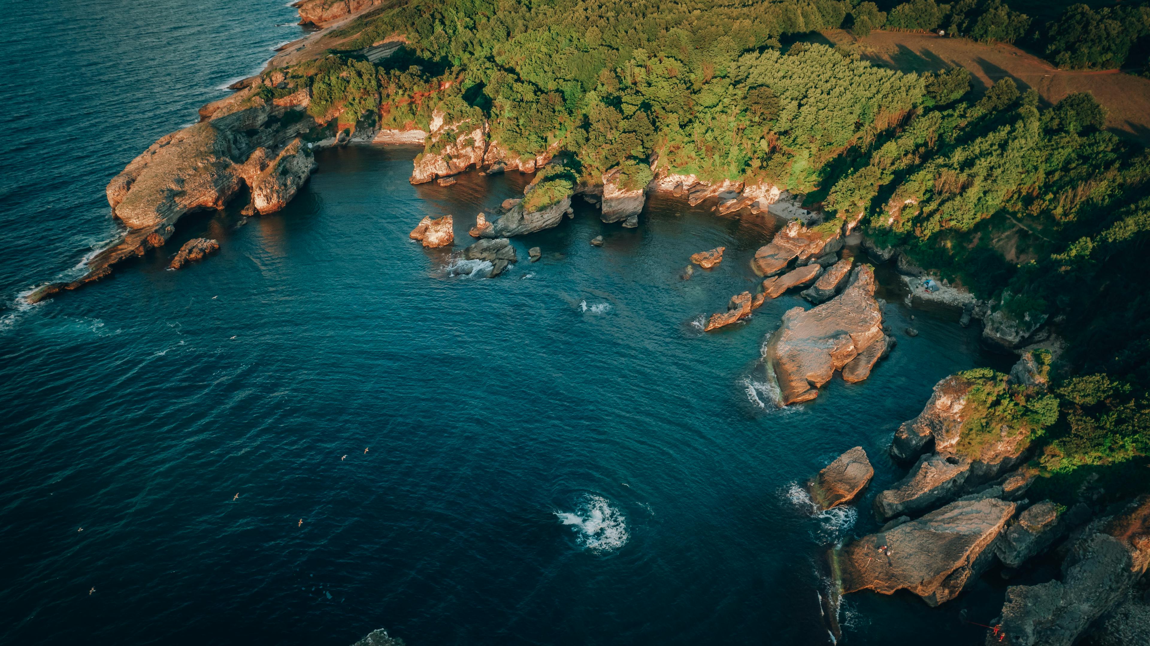 Breathtaking Aerial View of the Turkish Rocky Coastline