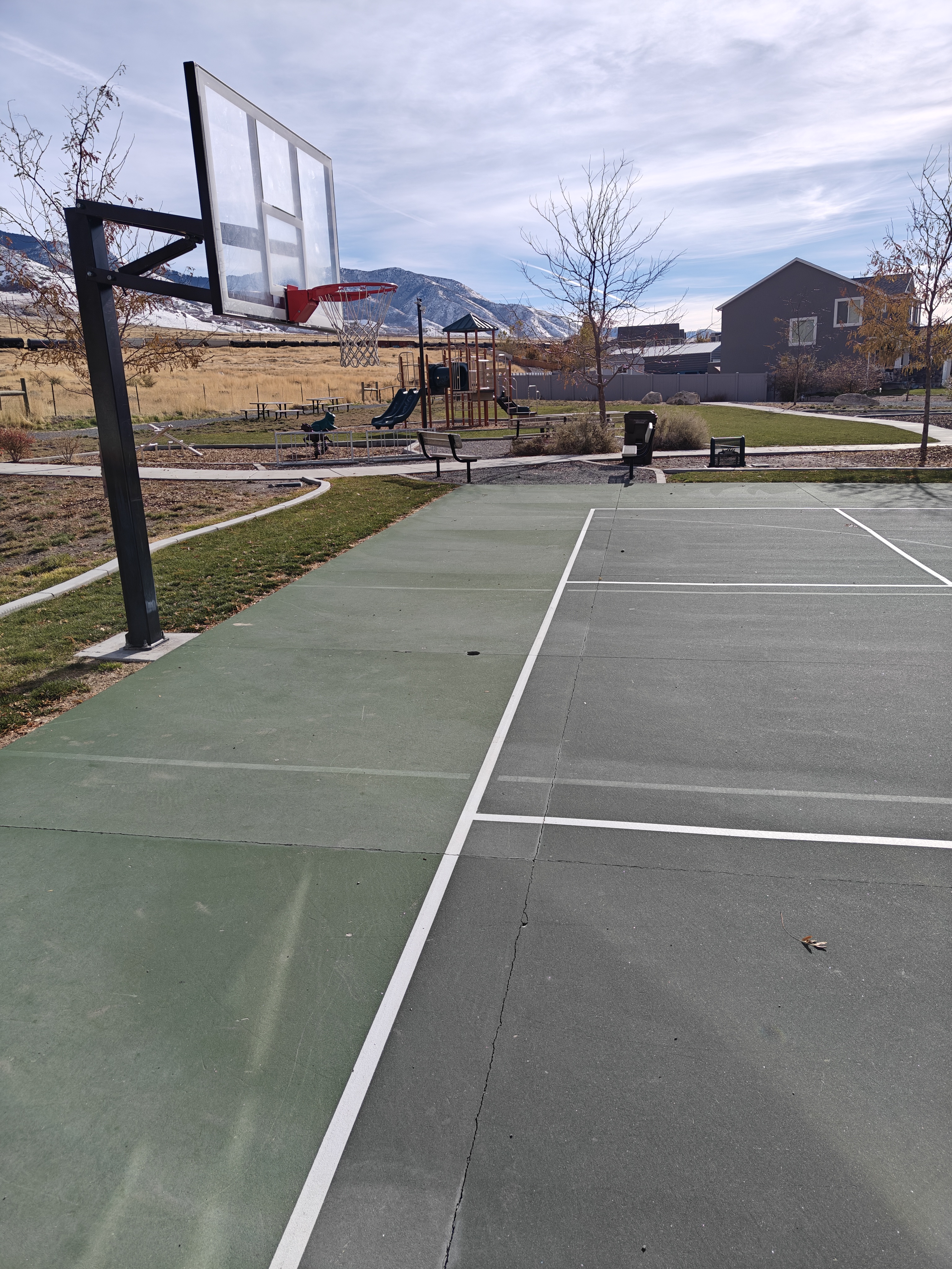 Enjoying a game of court at the park!