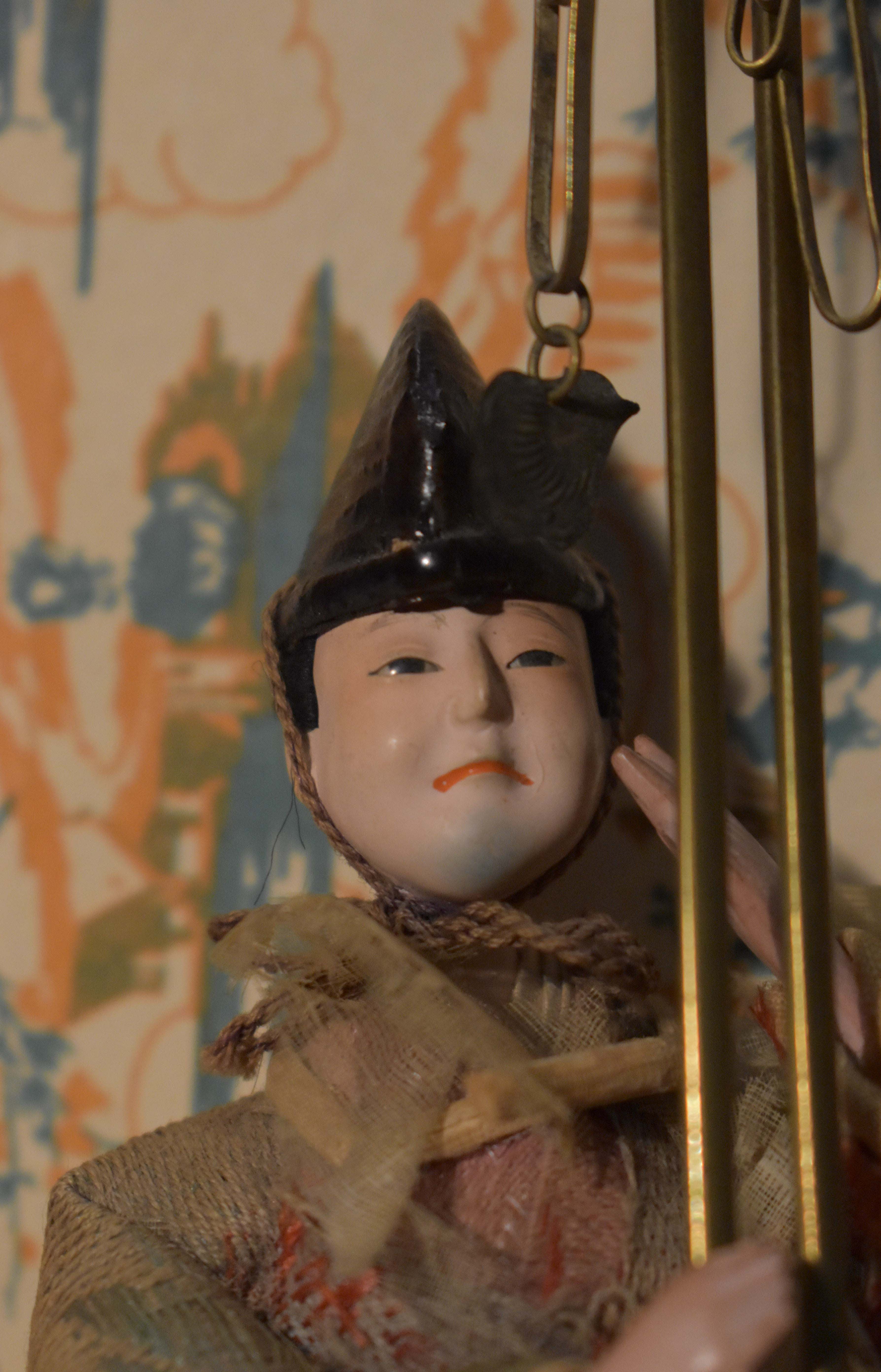 Intriguing Antique Japanese Gofun Head Dolls