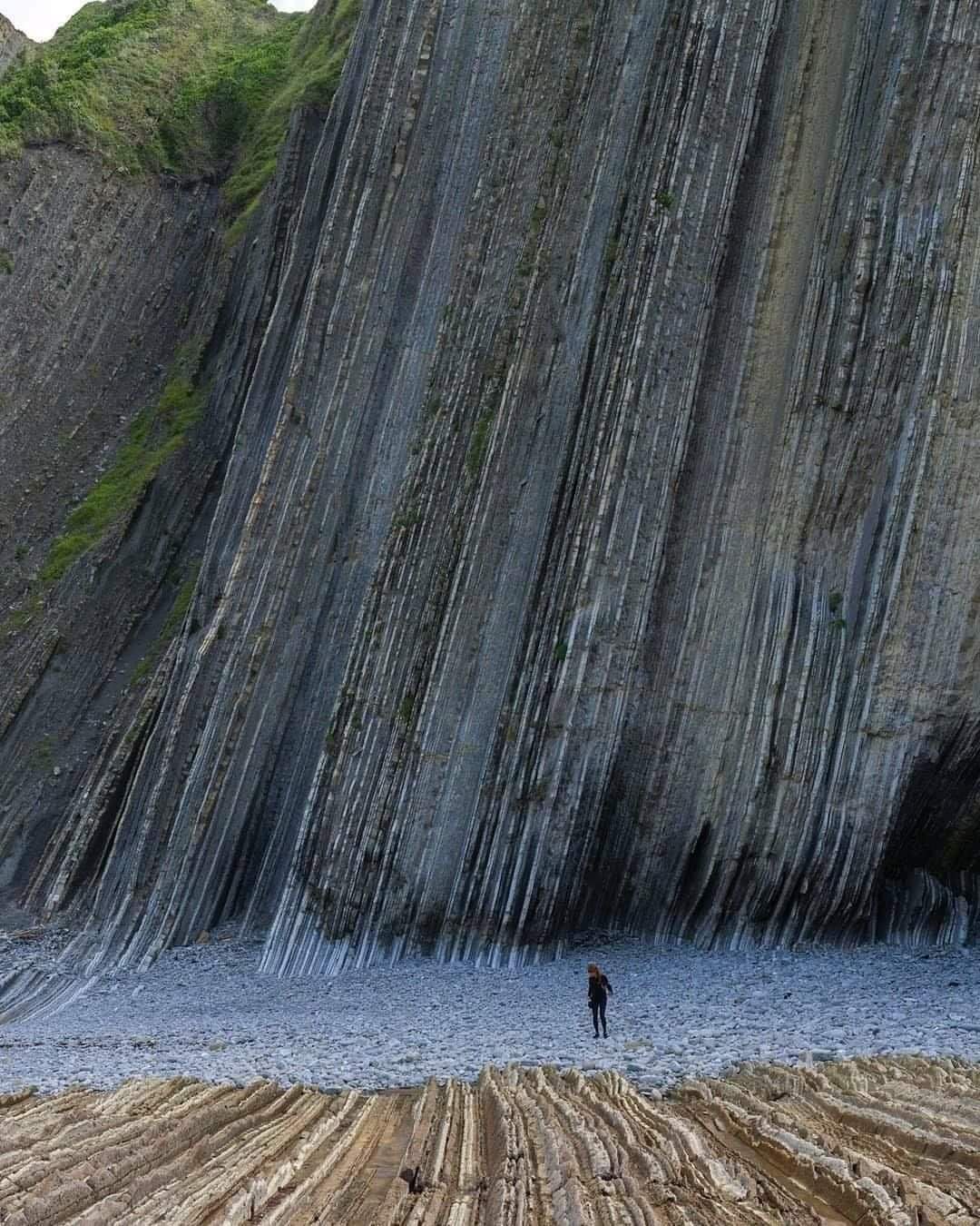 Stunning Image of Flysch Rock Formations in Zumaia, Spain