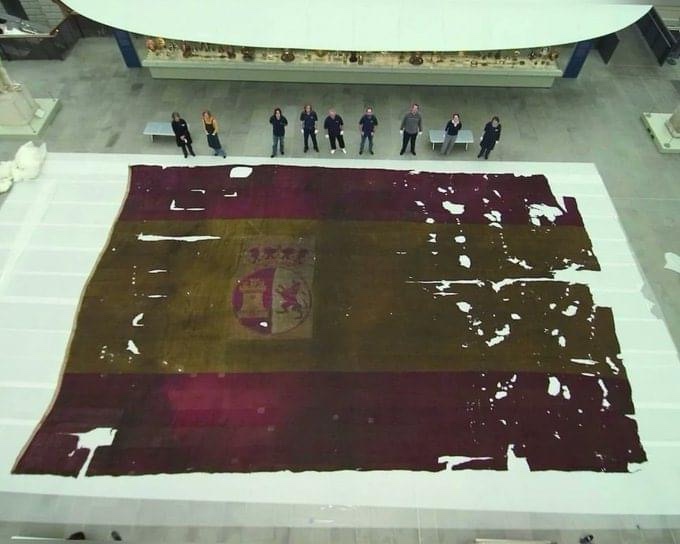The Impressive Size of the Flag from the Battle of Trafalgar (1805)