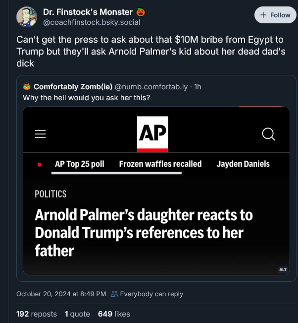 That's a valid point you made