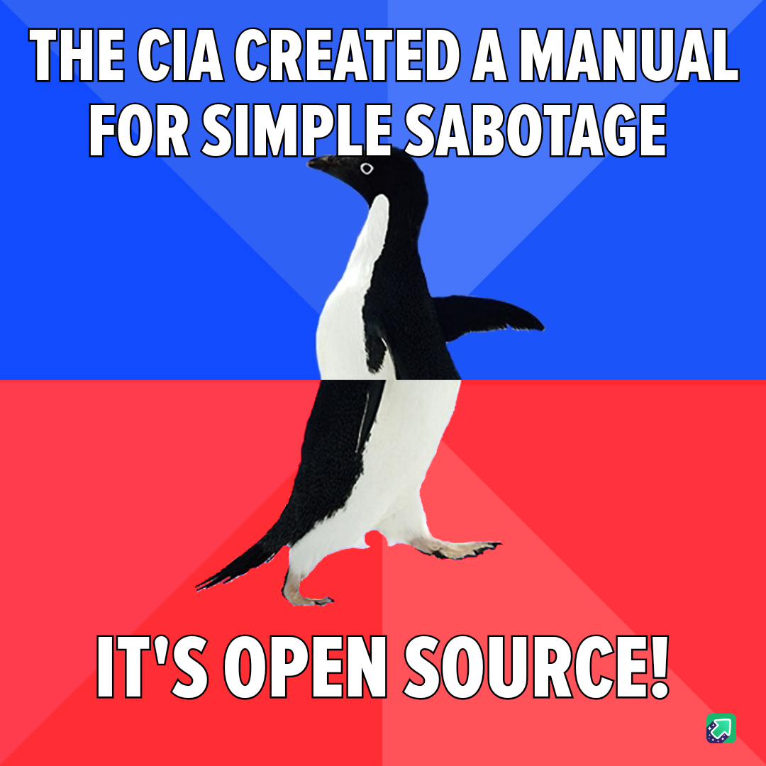 The CIA's Guide to Simple Sabotage