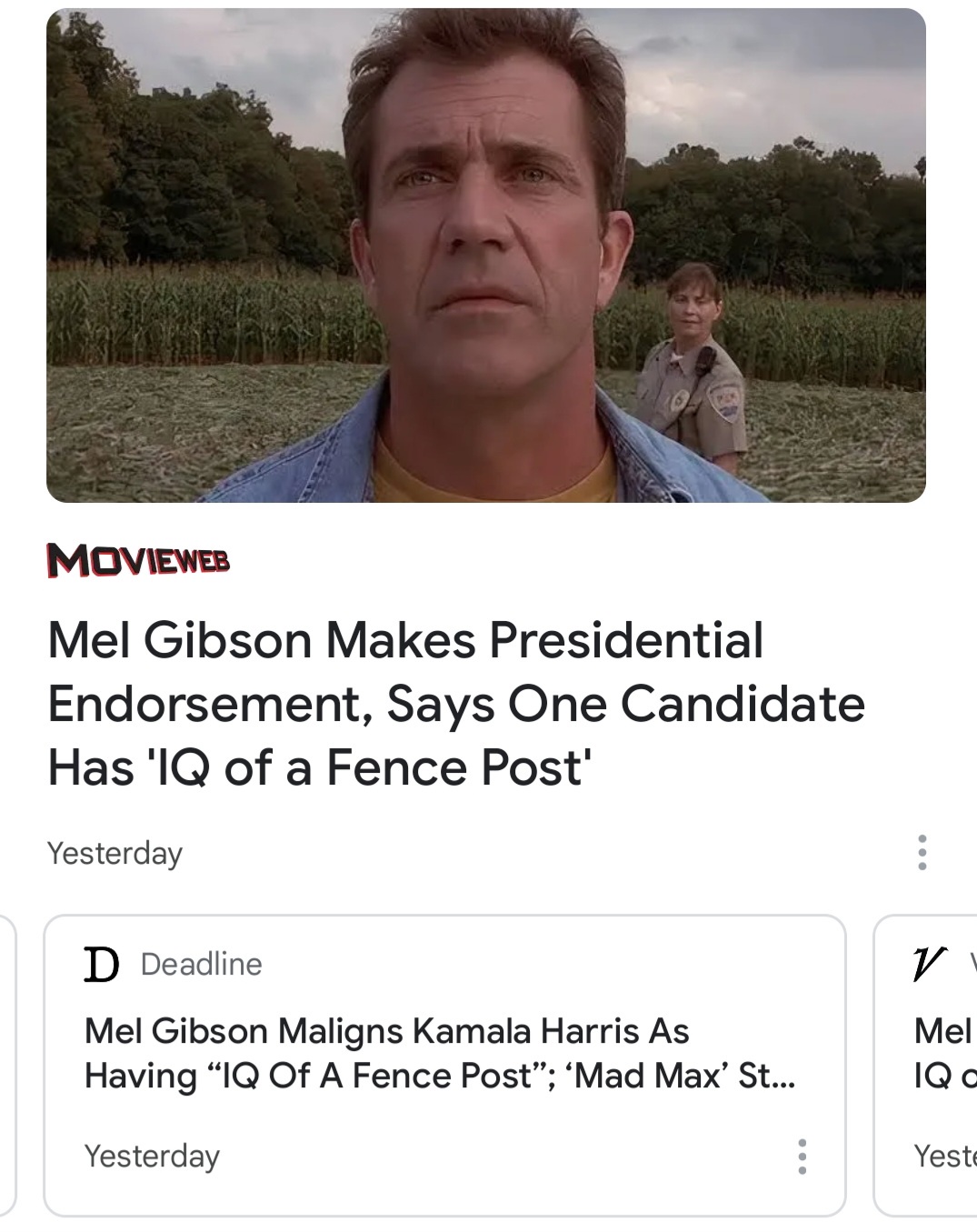 What’s up with movie 'stars'? This one seems to have a low IQ!