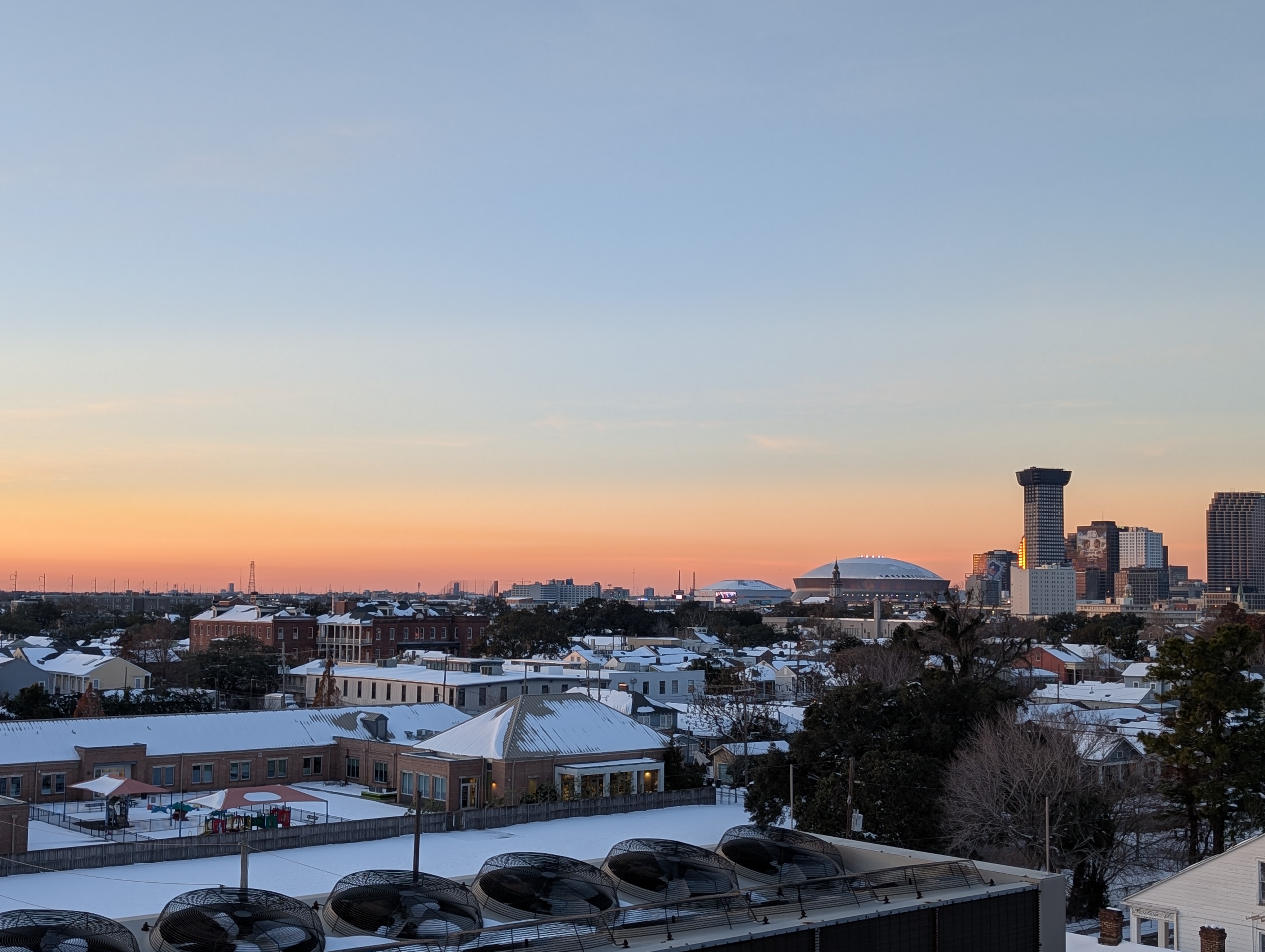 Goodnight from a Winter Wonderland in Snowy New Orleans