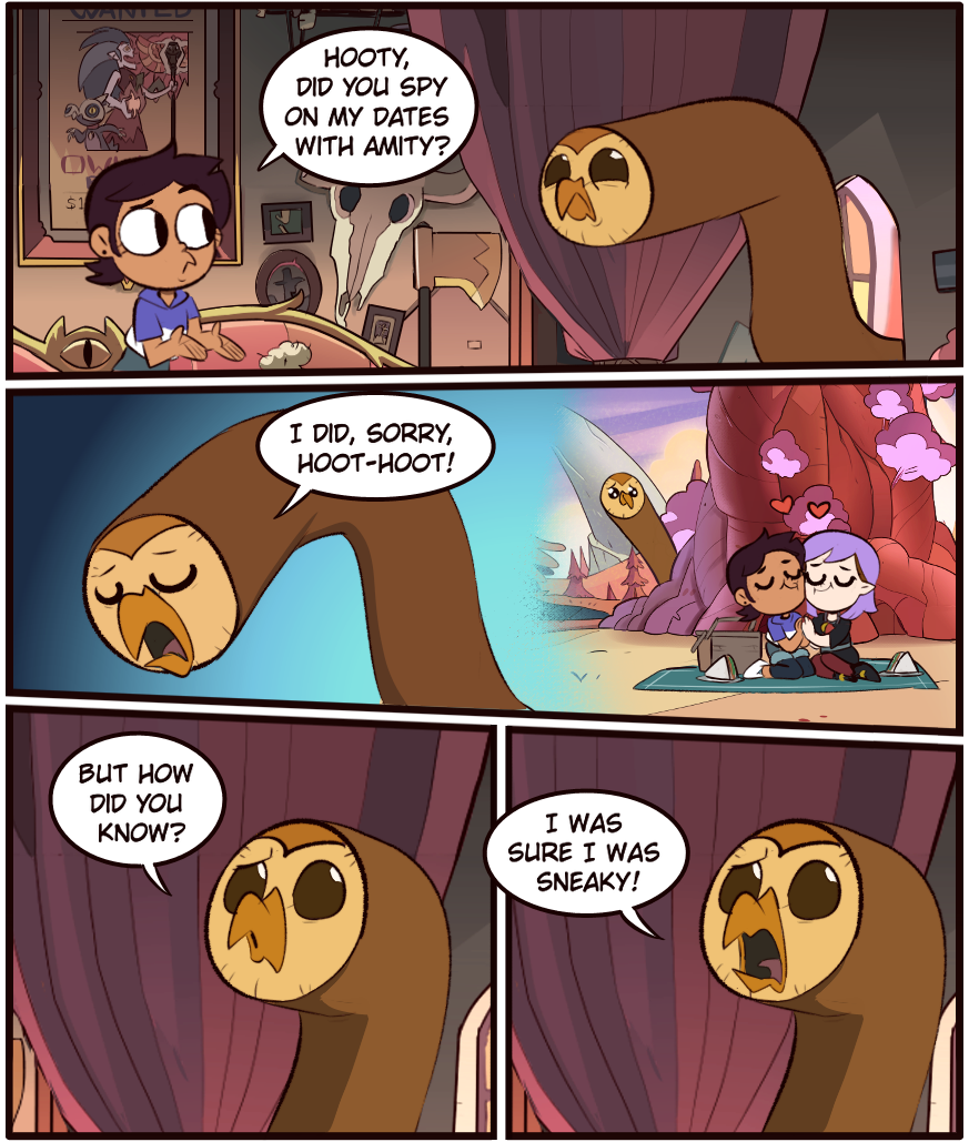 Hooty Caught in the Act of Spying