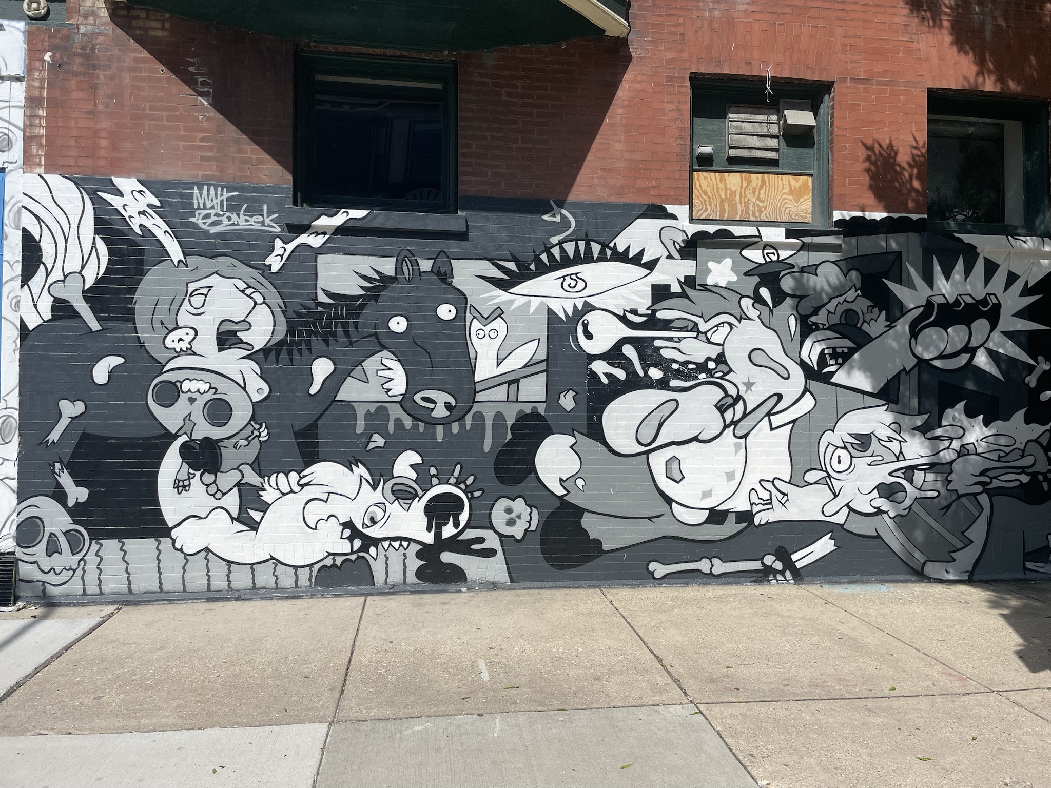 A Cartoon Twist on Guernica
