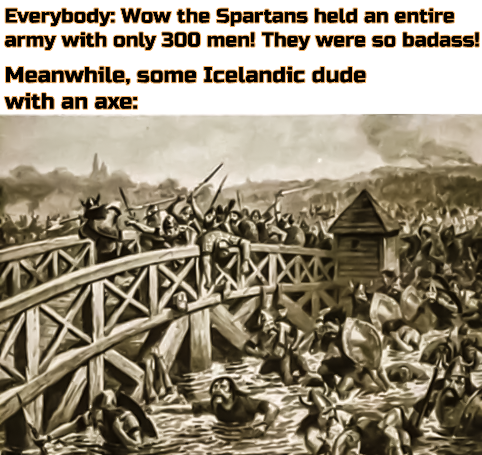 Epic Showdown: Spartan 300 Takes on an Icelandic Warrior with an Axe