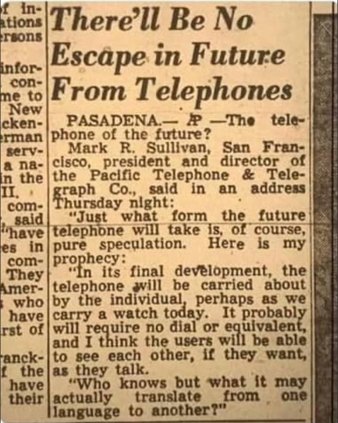 A Spot-On Prediction from 1953: Not Just Balloon Hats on Lakes