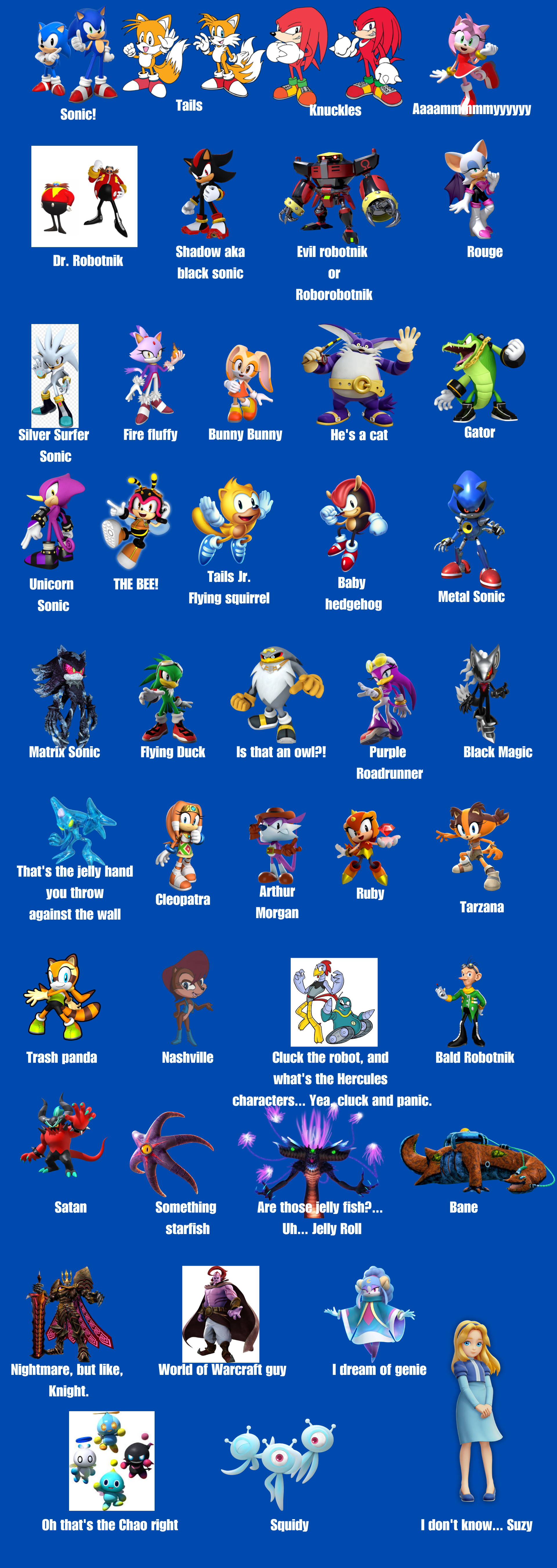 I Challenged My Wife to Name These Sonic Characters!