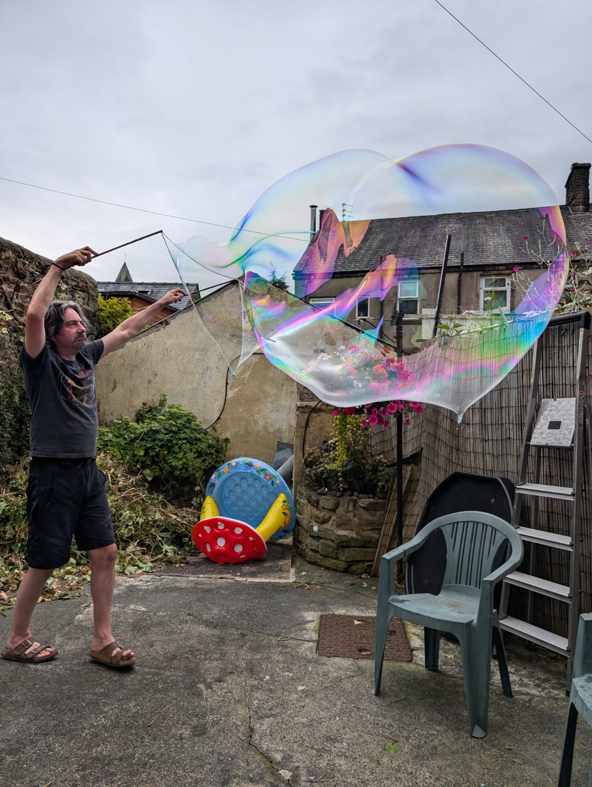 Big Bubbles, No Troubles: A Simple Joy in Life