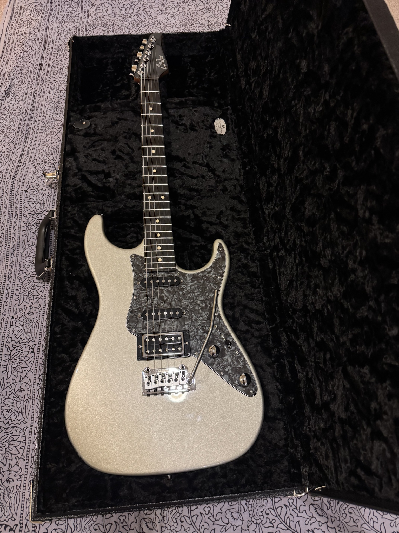 Introducing the Stunning 2024 Suhr Pete Thorn Signature HSS in Inca Silver