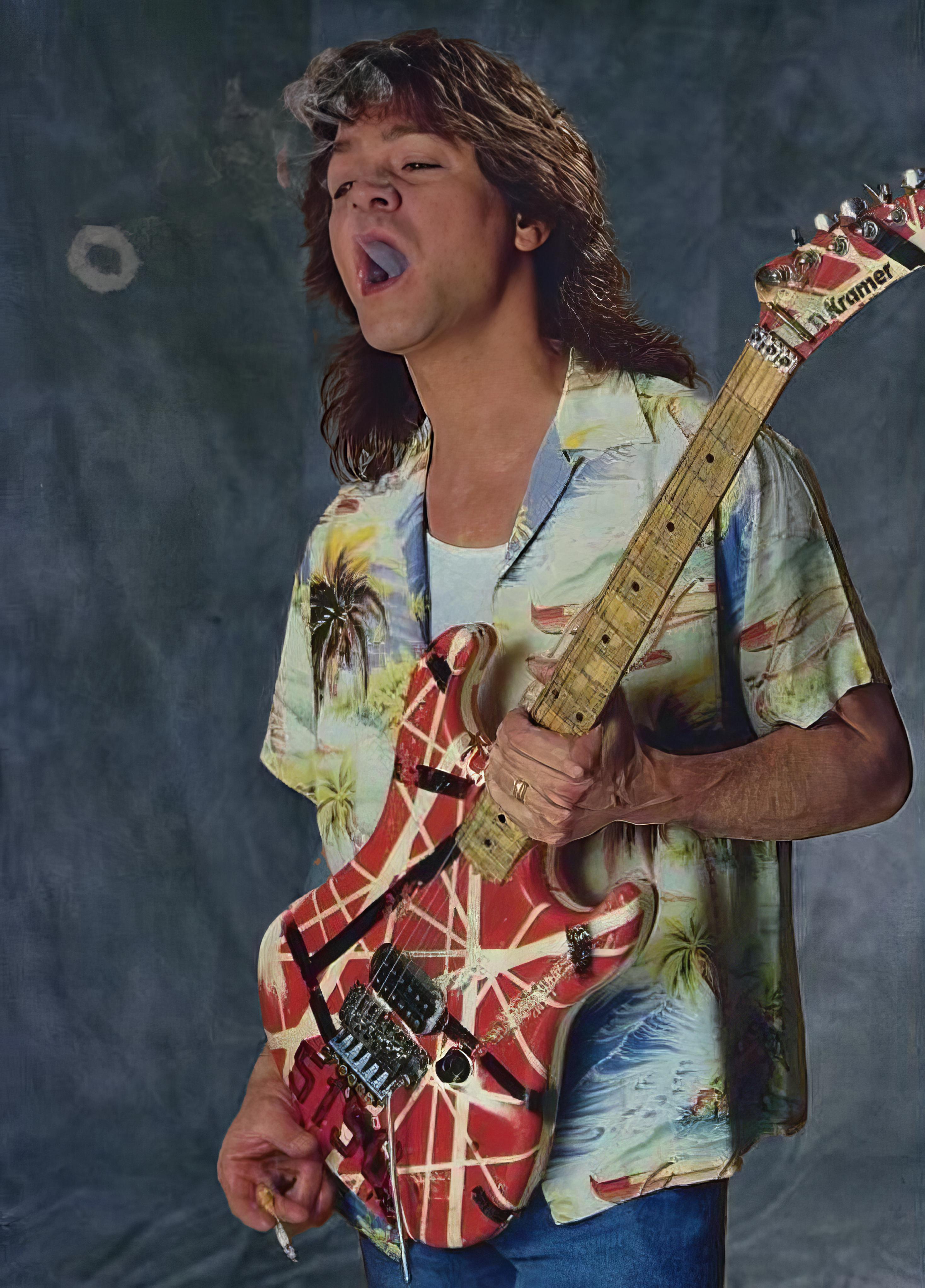 Eddie Van Halen rocking it out in 1988!