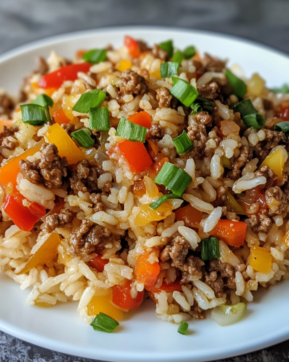 Comfort Food: Savory Rice with Ground Beef