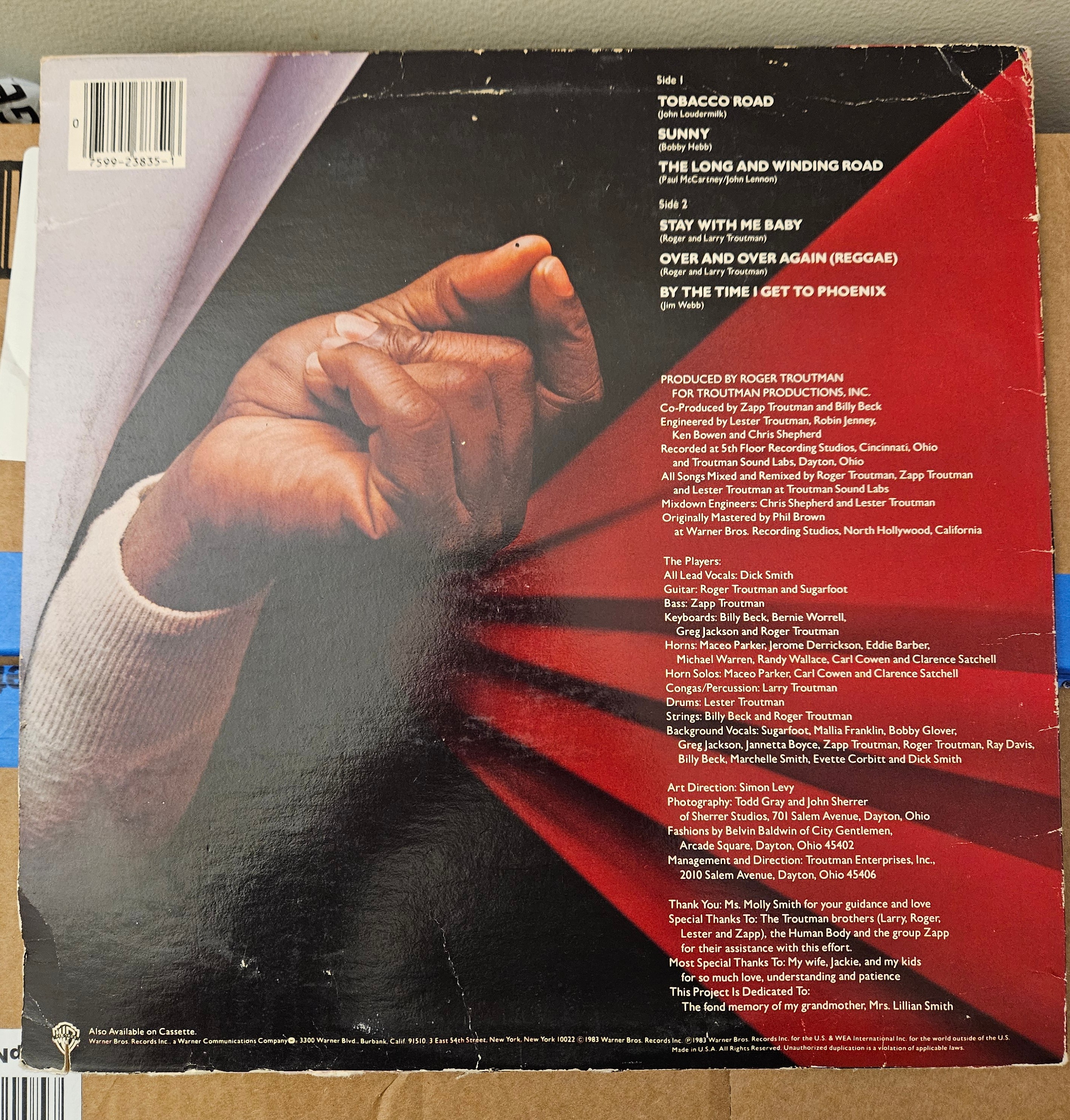The Back Cover of Dick Smith's Initial Thrust