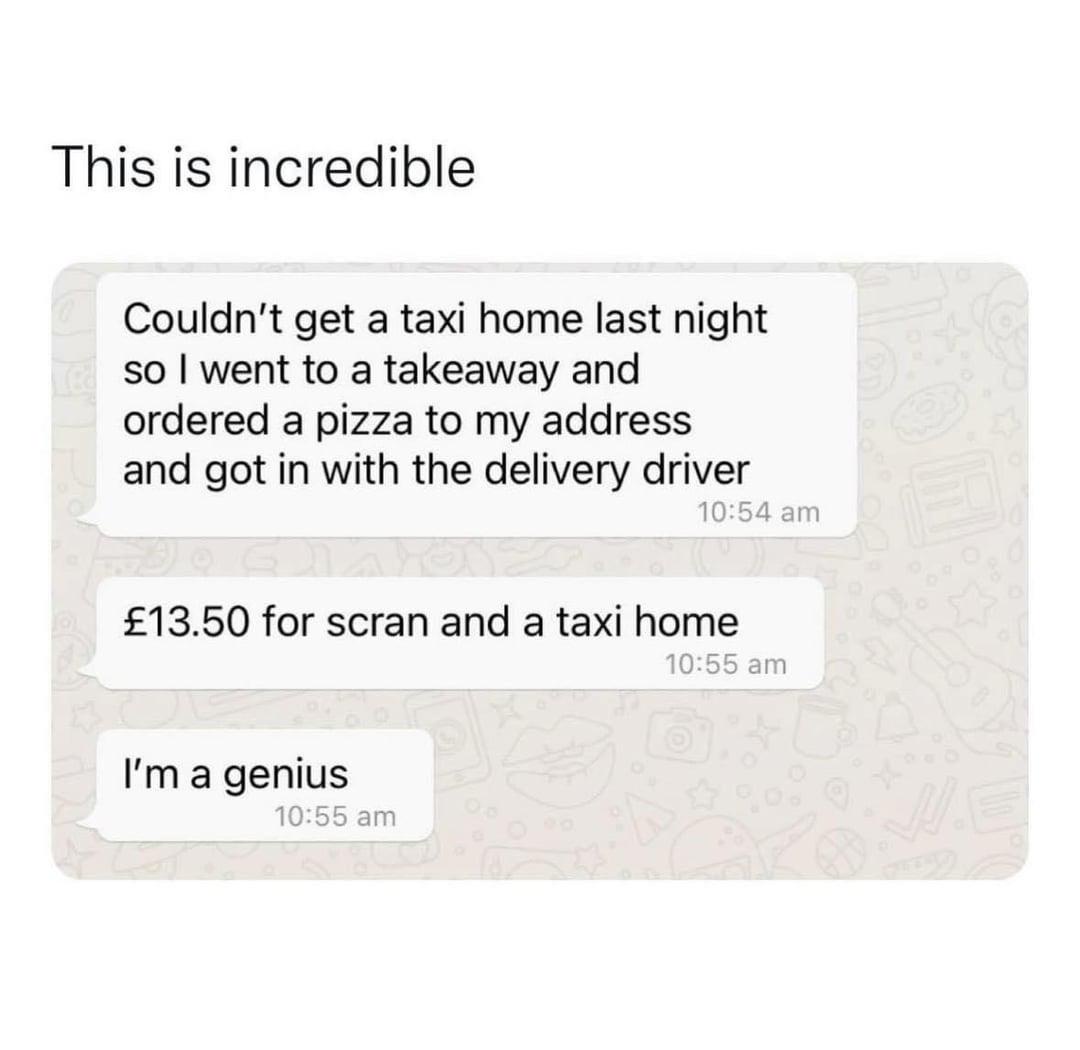 The Struggle When No Taxis or Ubers Are Around
