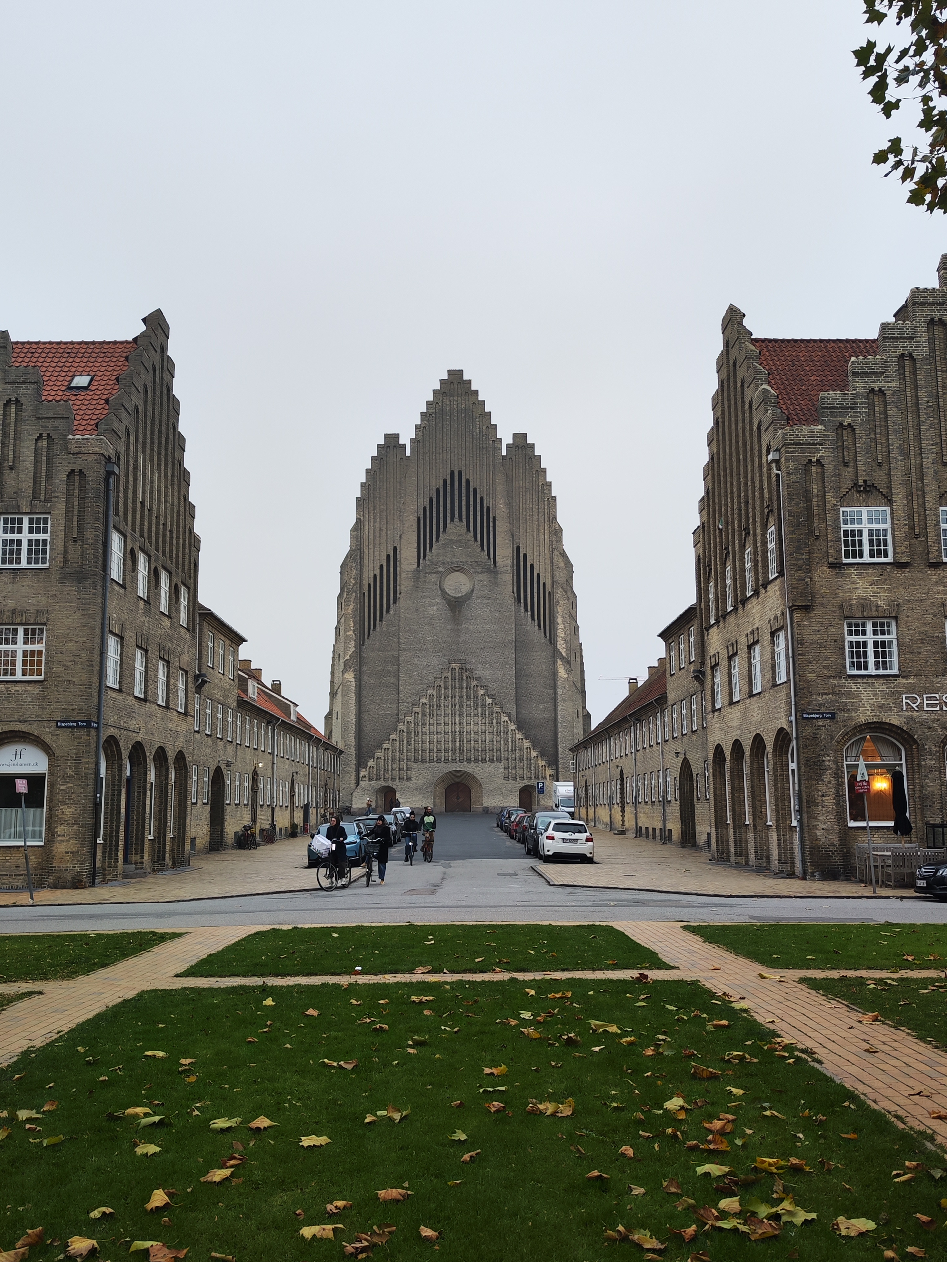 A stunning view of Grundtvig Church in Copenhagen