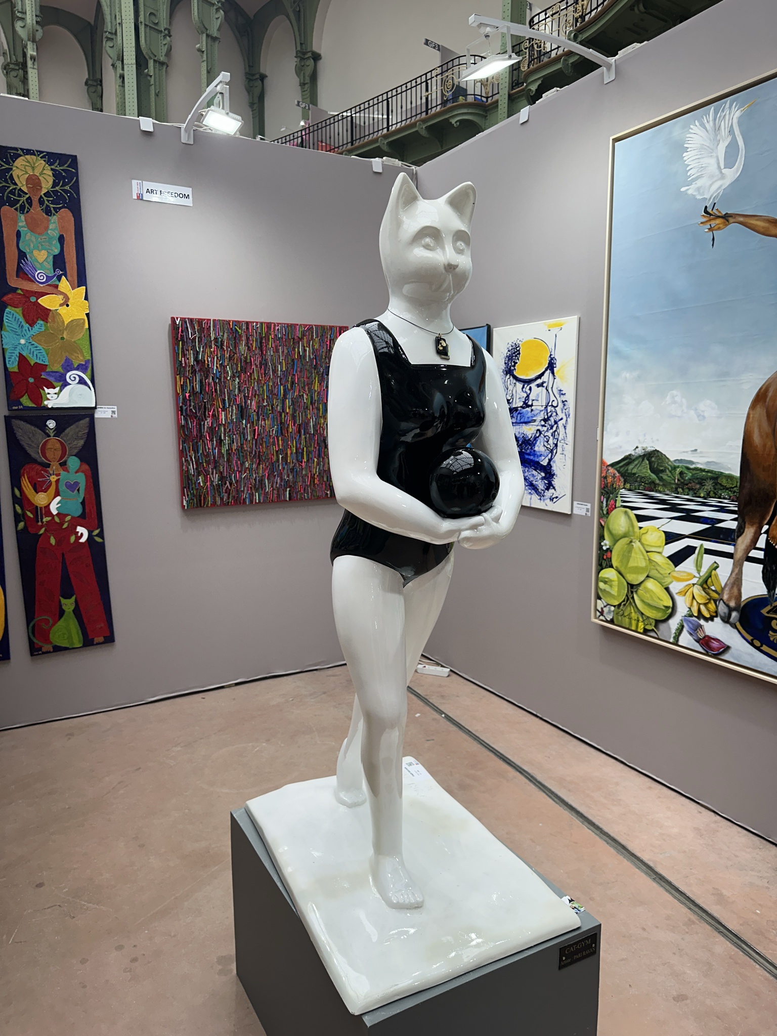 Check Out the Cat Girl Statue from the Paris Art Capital 2025 Show!