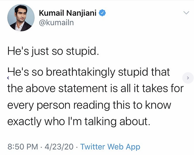 Kumail Nanjiani's hilarious take on that one person we all know