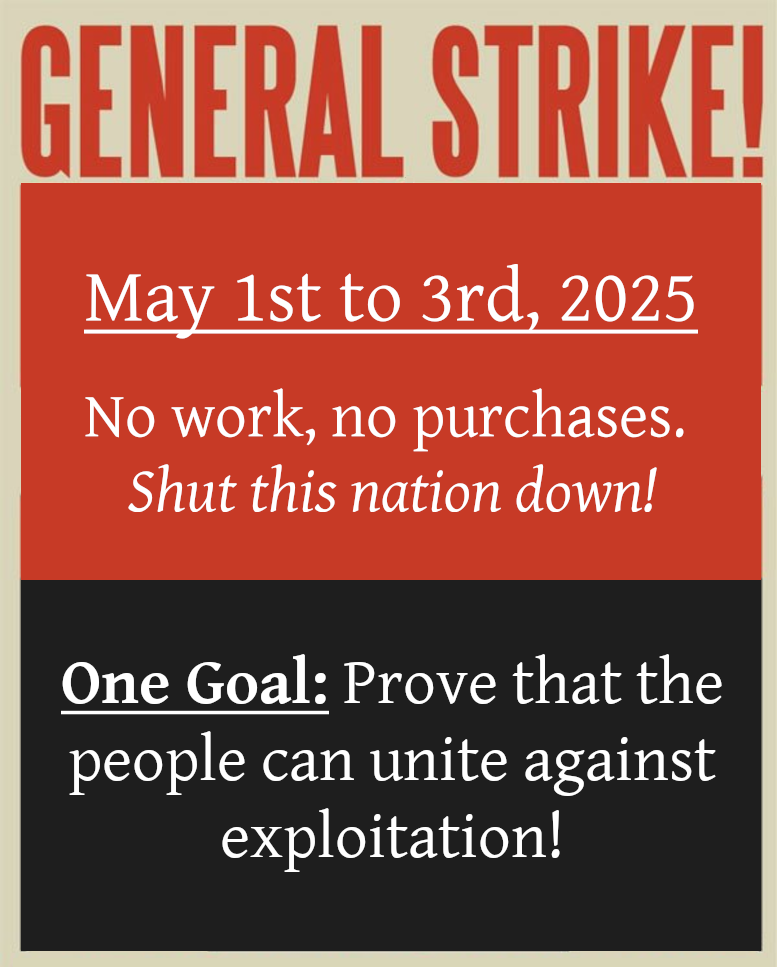 The Great General Strike of 2025: A Call to Action