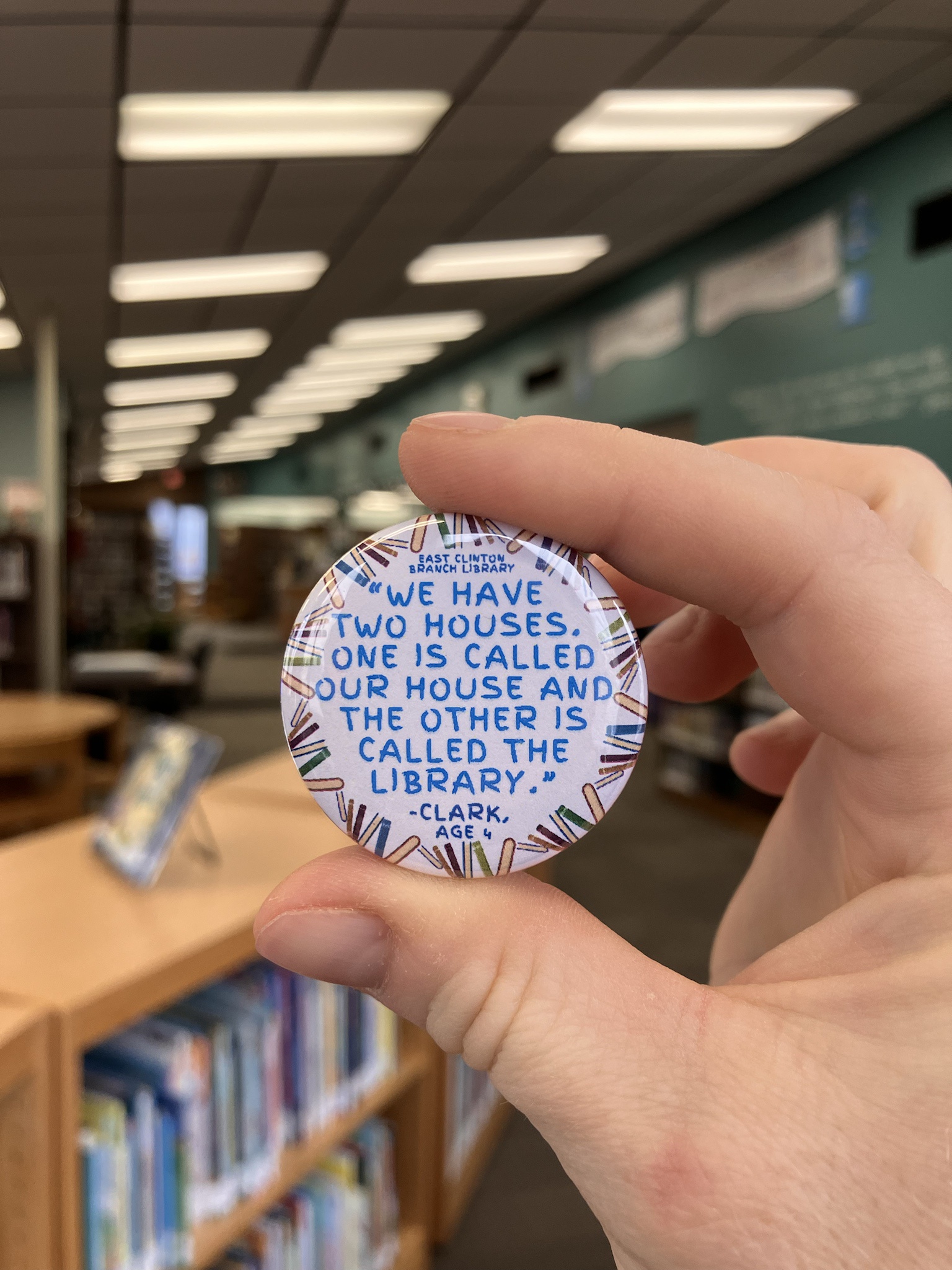 My Son's Library Adventure: A Surprise Magnet with His Quote