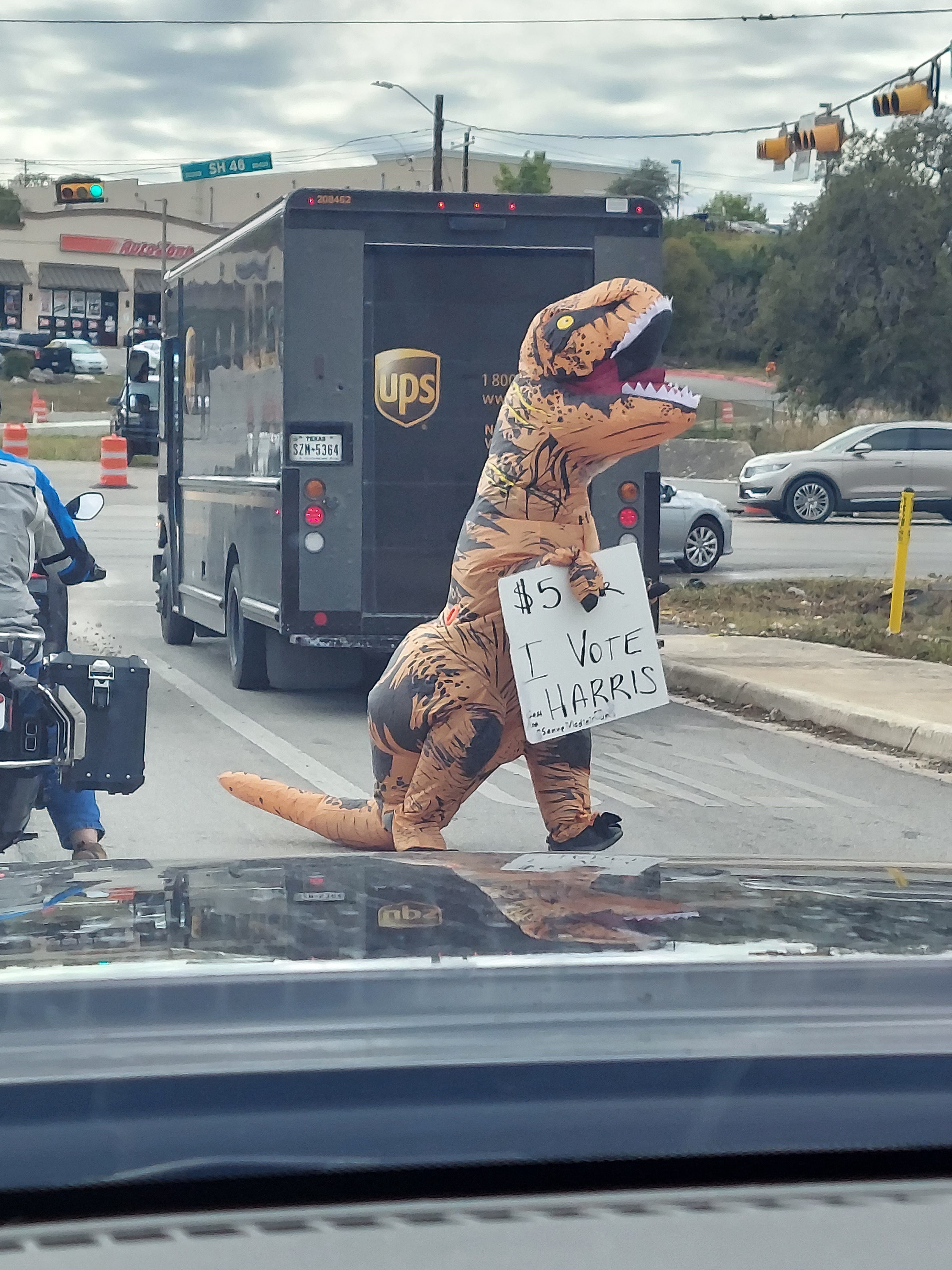 Dino Dollars: This Character is Cashing In Big in Spring Branch, TX with a Bold Statement!