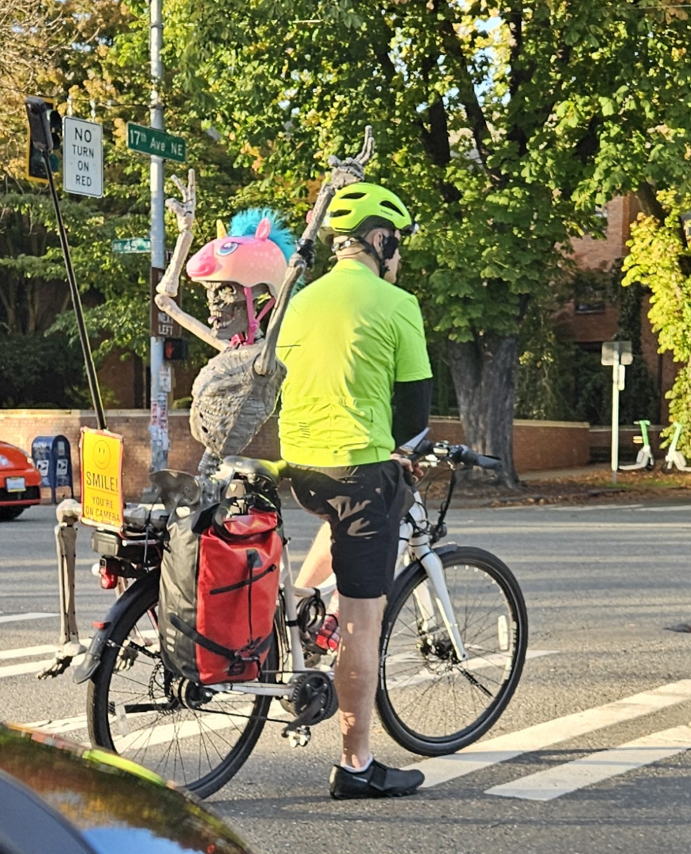 Spotted: A Skeleton War Soldier on My Commute!
