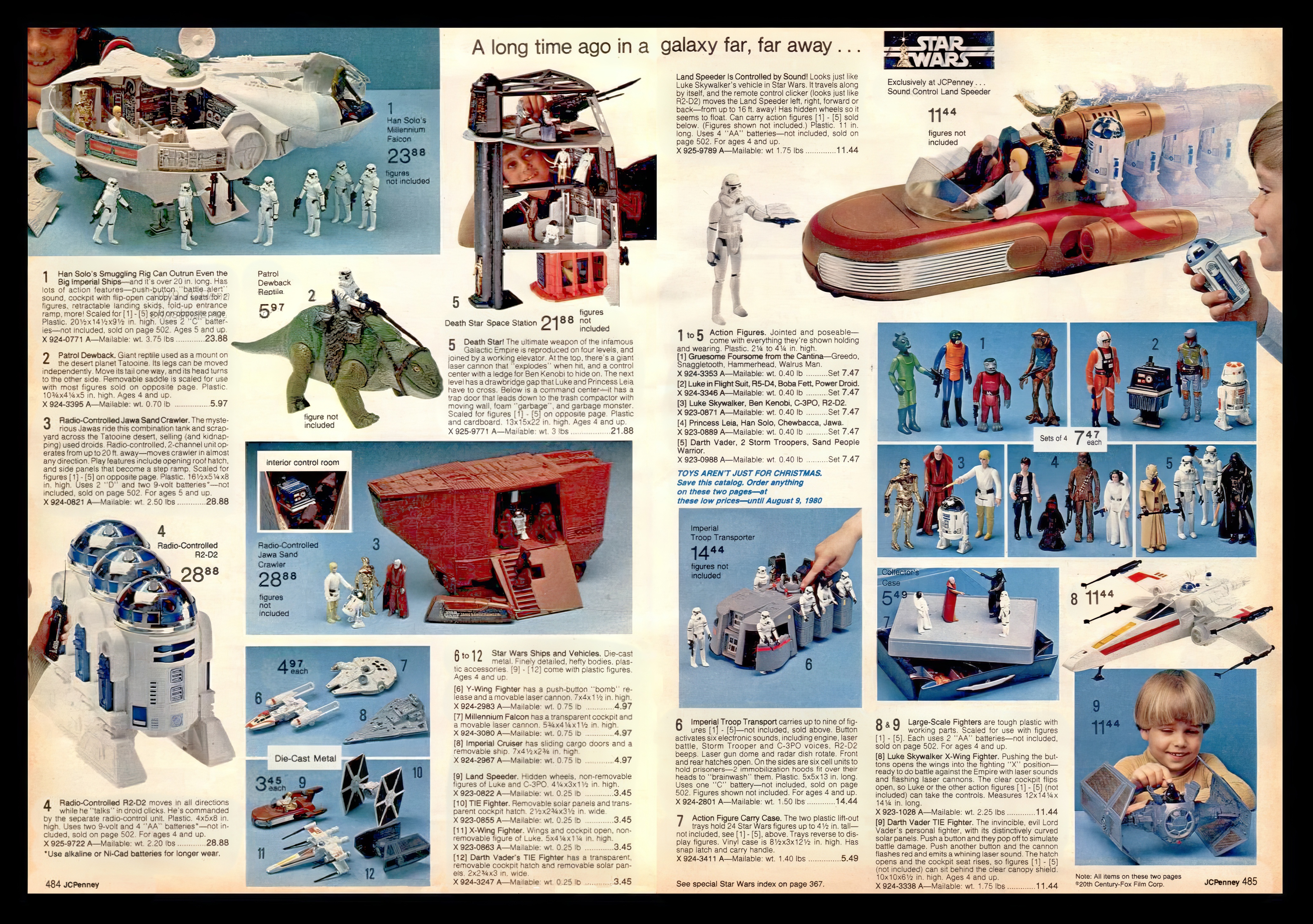A nostalgic look at Star Wars toys from the 1979 JCPenney Christmas Catalog