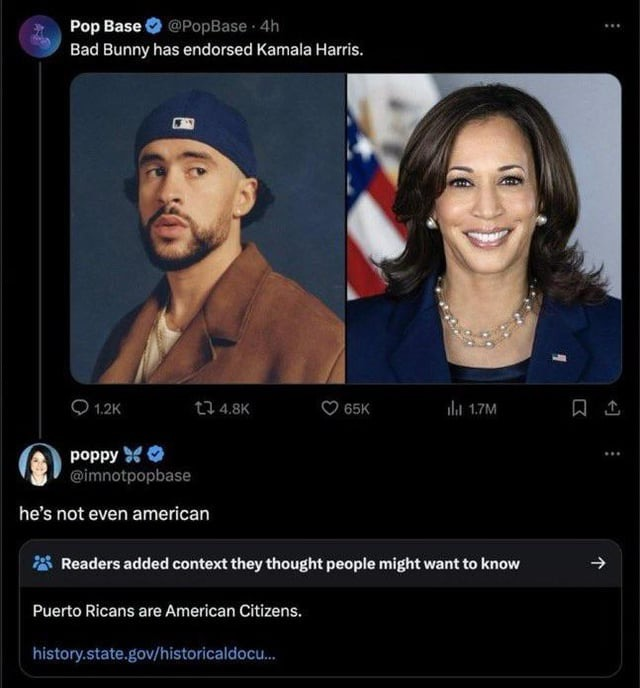 A Woman's Outrage Over Community Notes Correcting the Misconception That Puerto Ricans Aren't Americans