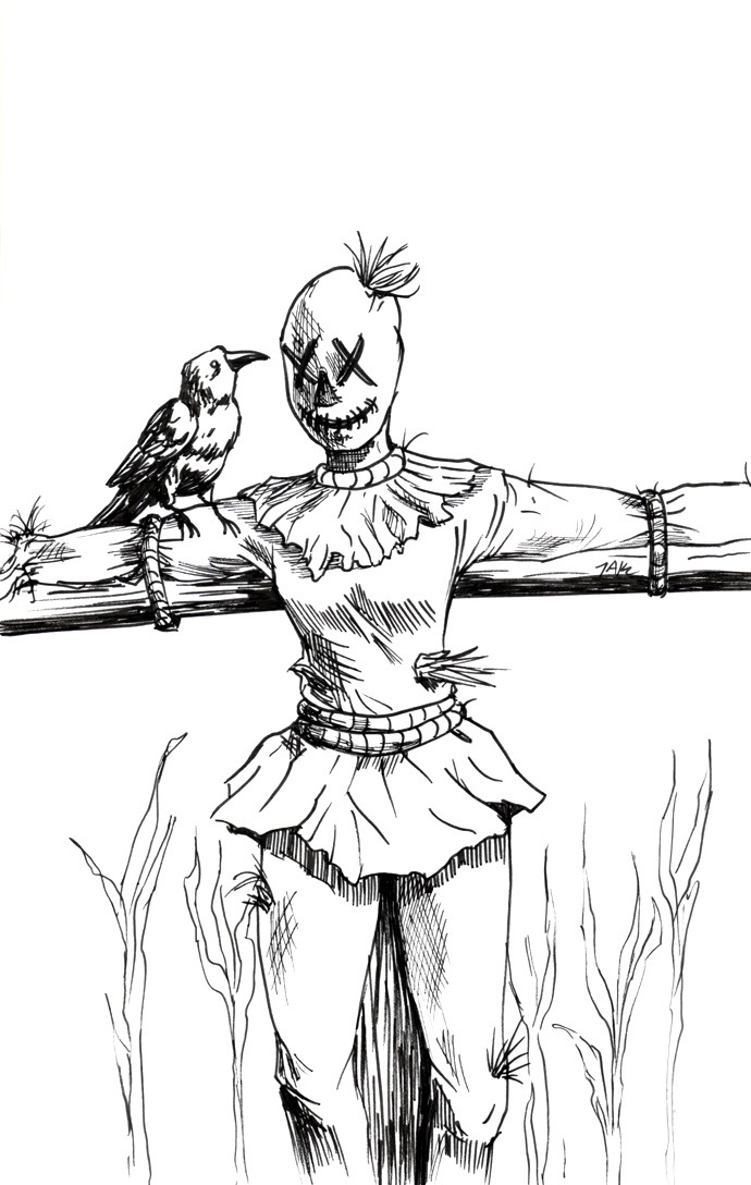 Daily Sketch: The Enigmatic Scarecrow