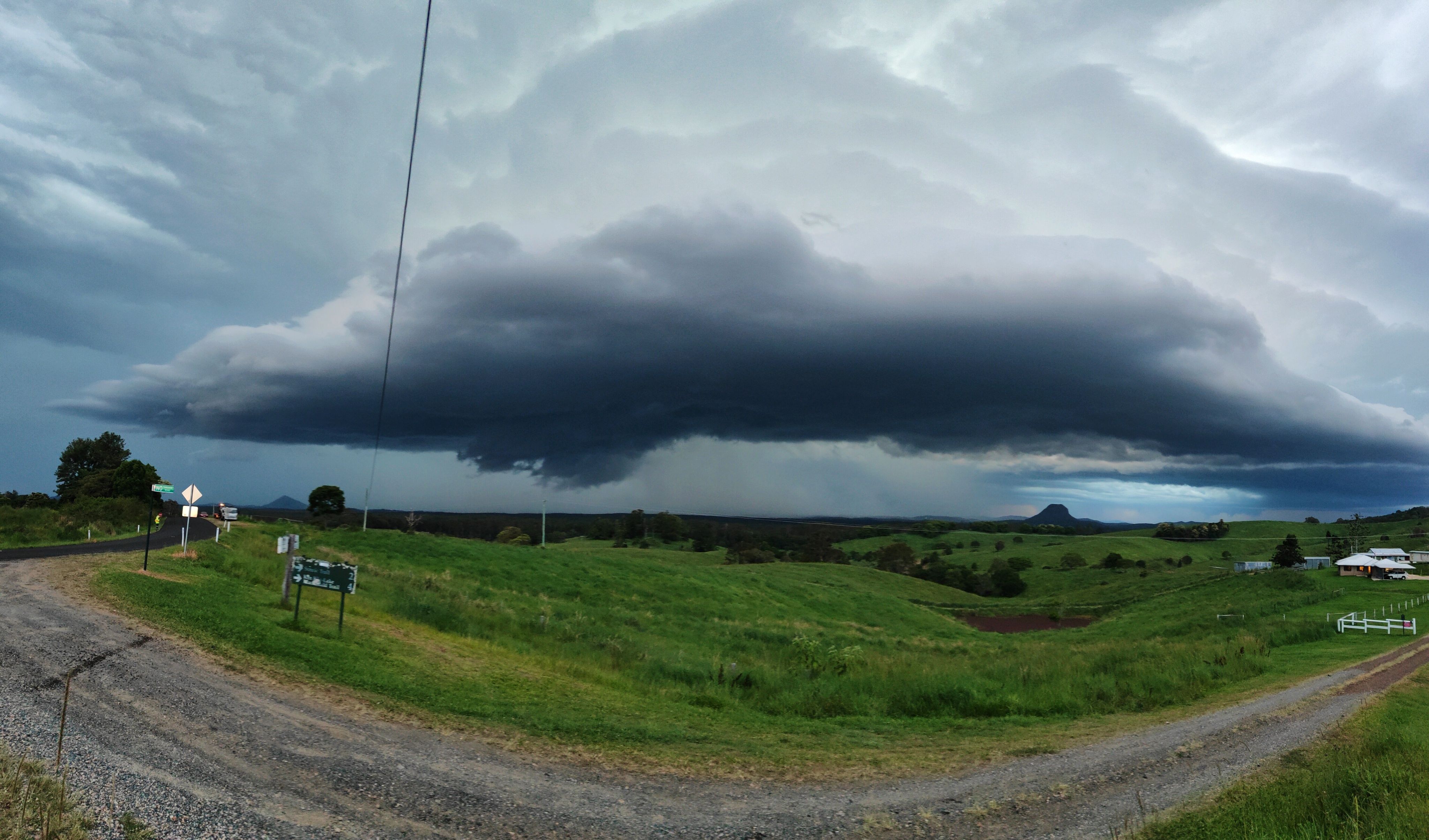 Dramatic Storm Clouds Over Sunshine Coast, Australia