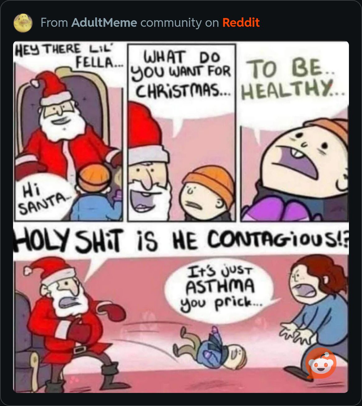 The Jolly Old Man in Red