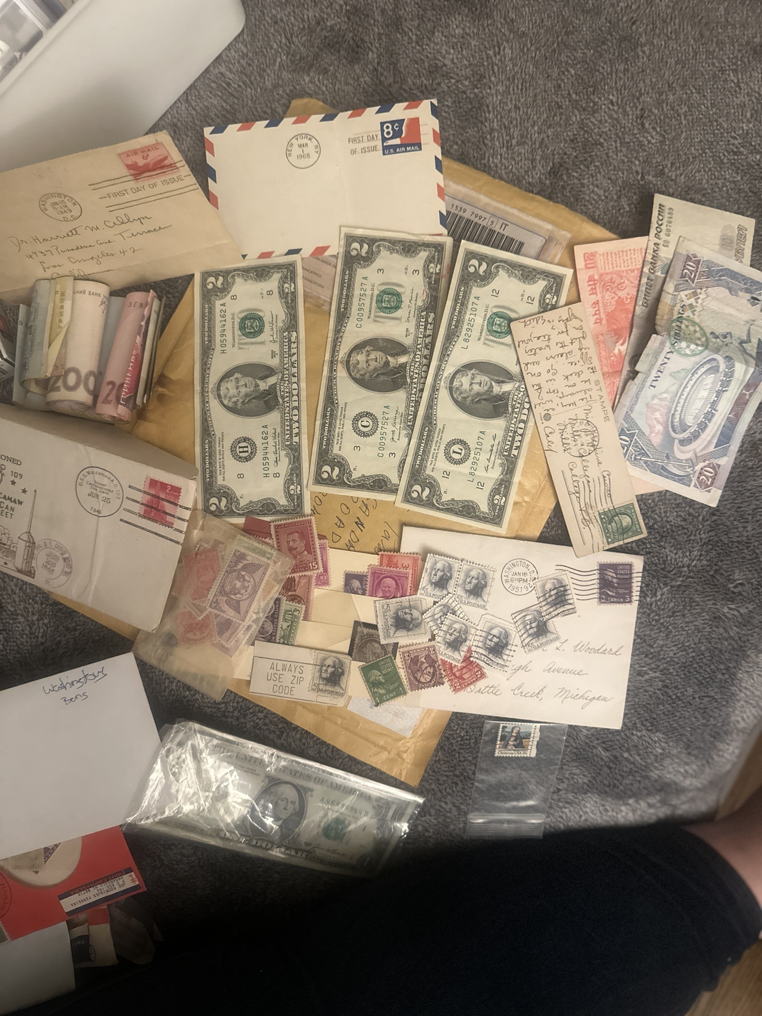 Exploring a unique stamp collection that includes coins