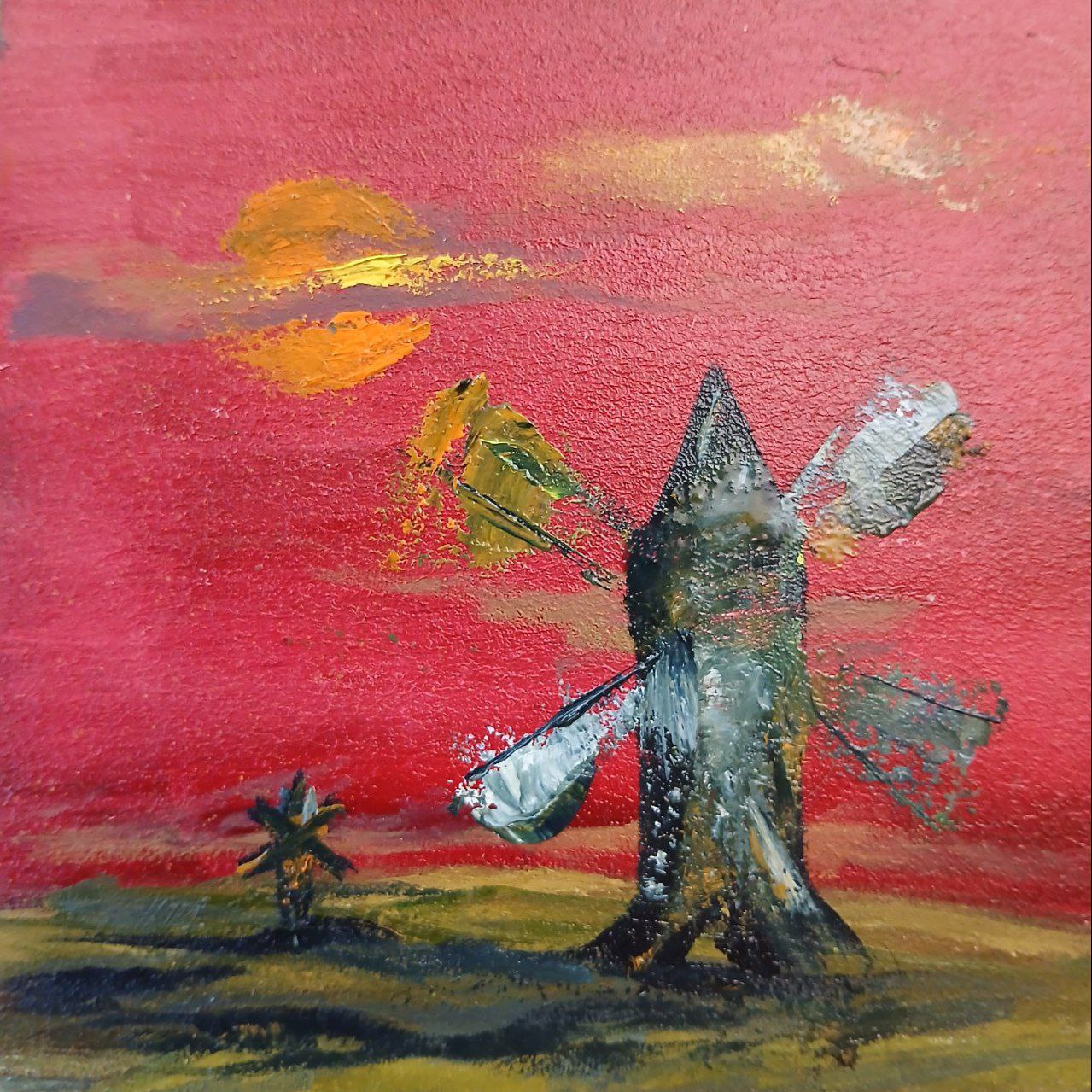 My Artistic Journey: A Windmill Oil Painting