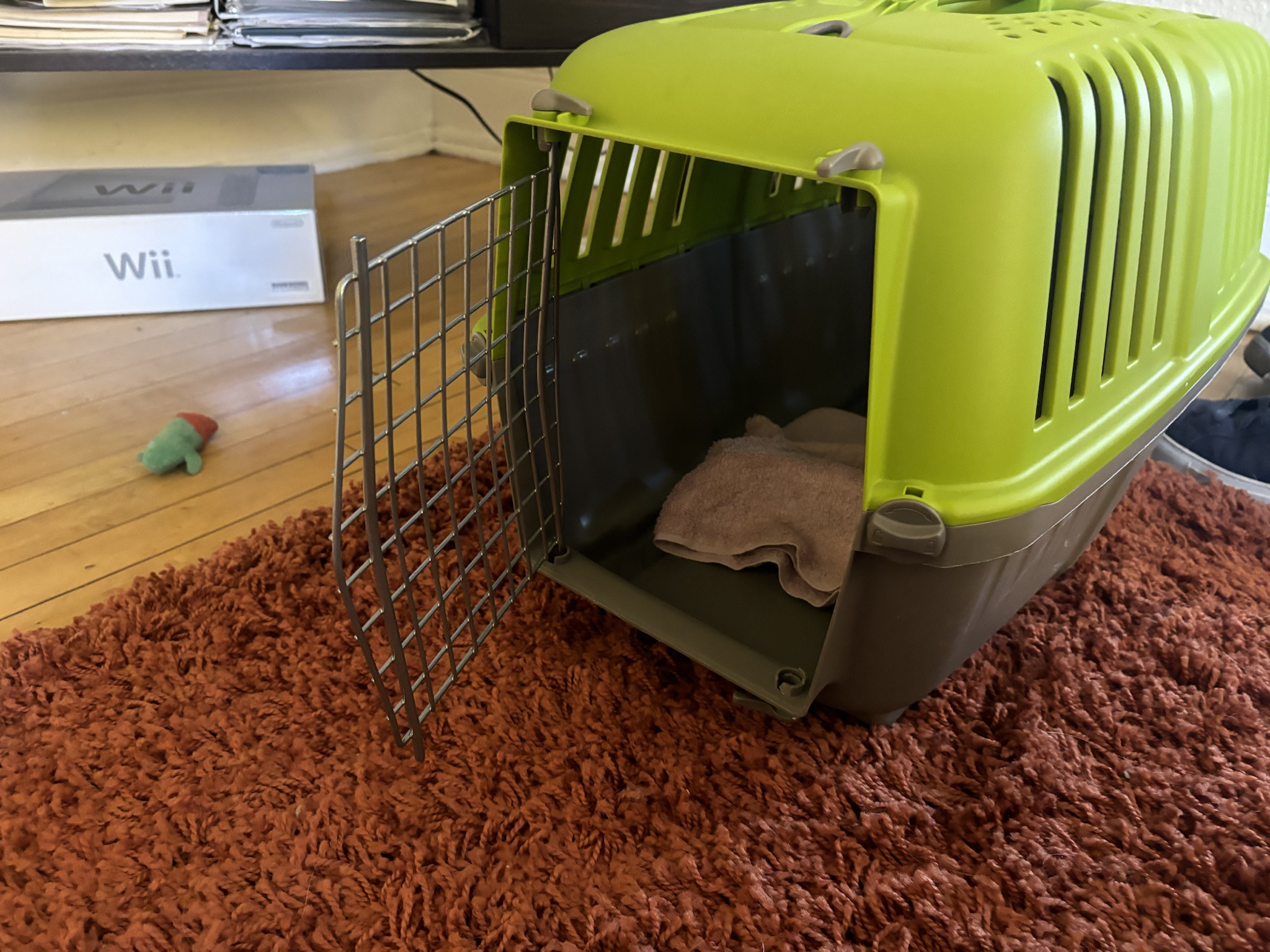 The most ridiculous cat carrier door design ever!