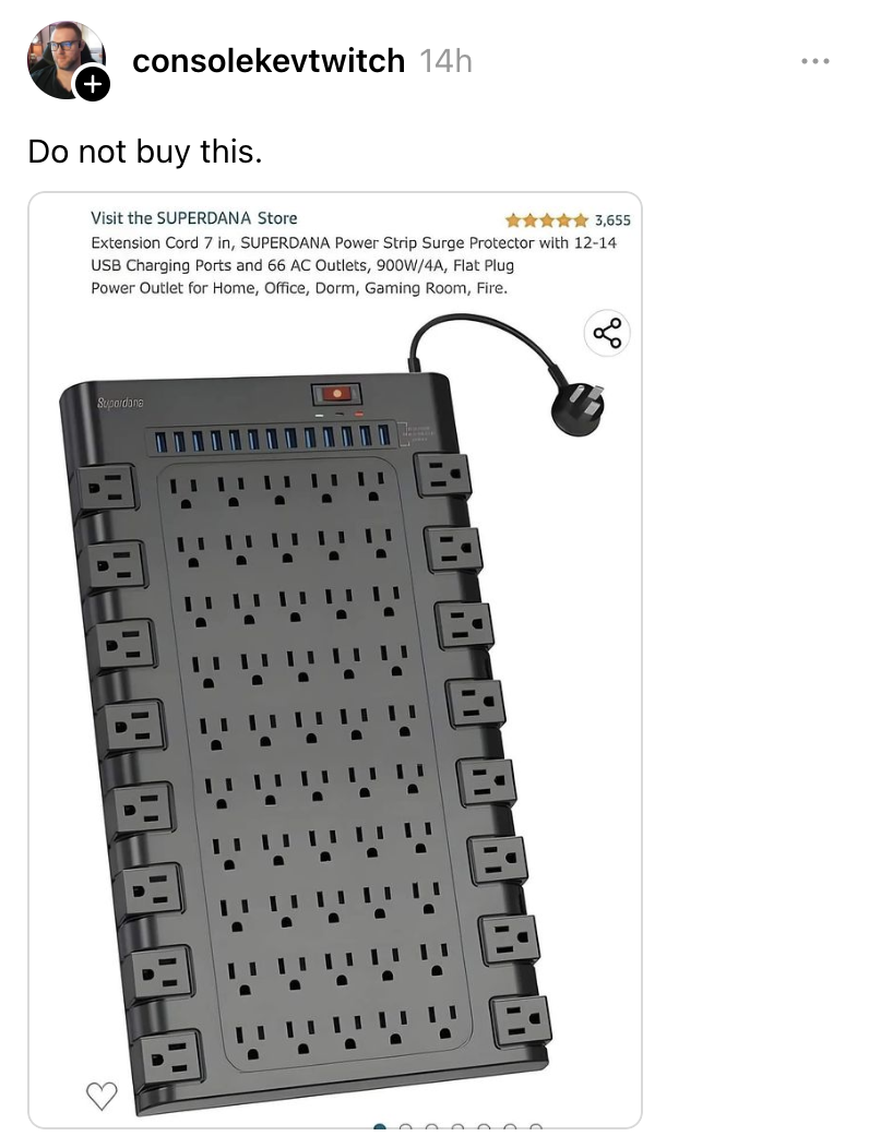 I could ask for roasts on this power strip design, but I have a feeling it will roast itself in no time.