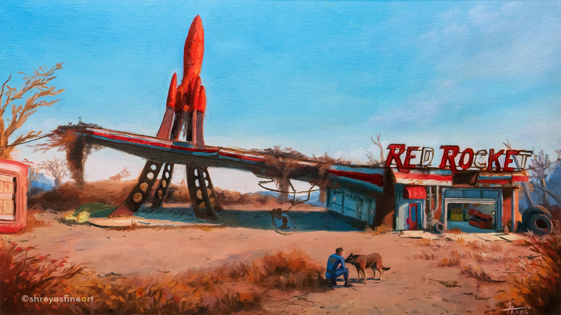 My Artistic Take on Red Rocket from Fallout 4