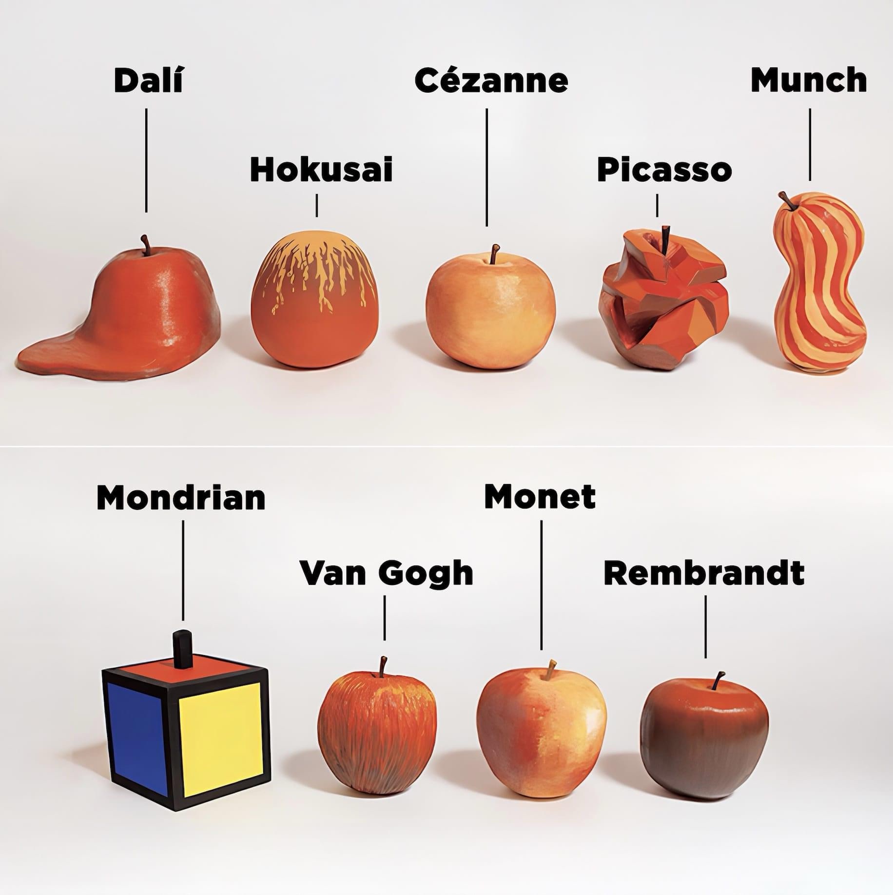 Meet Wakabayashi Ayame, the 2019 graduate who created stunning apple art inspired by Picasso and Monet, showcased at the Kuwasawa graduation exhibition in Japan.