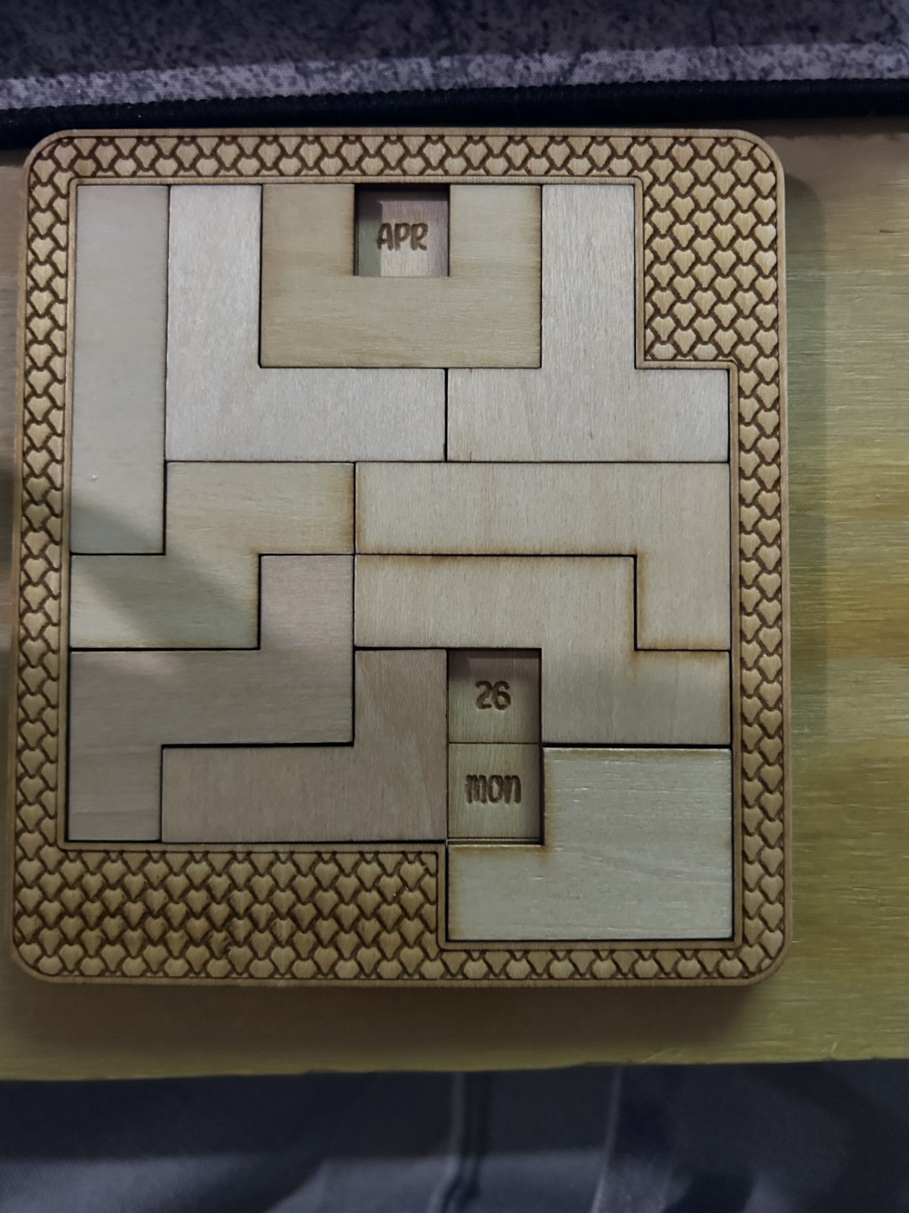 Laser-Cut Puzzle Solutions: April 26th to May 1st