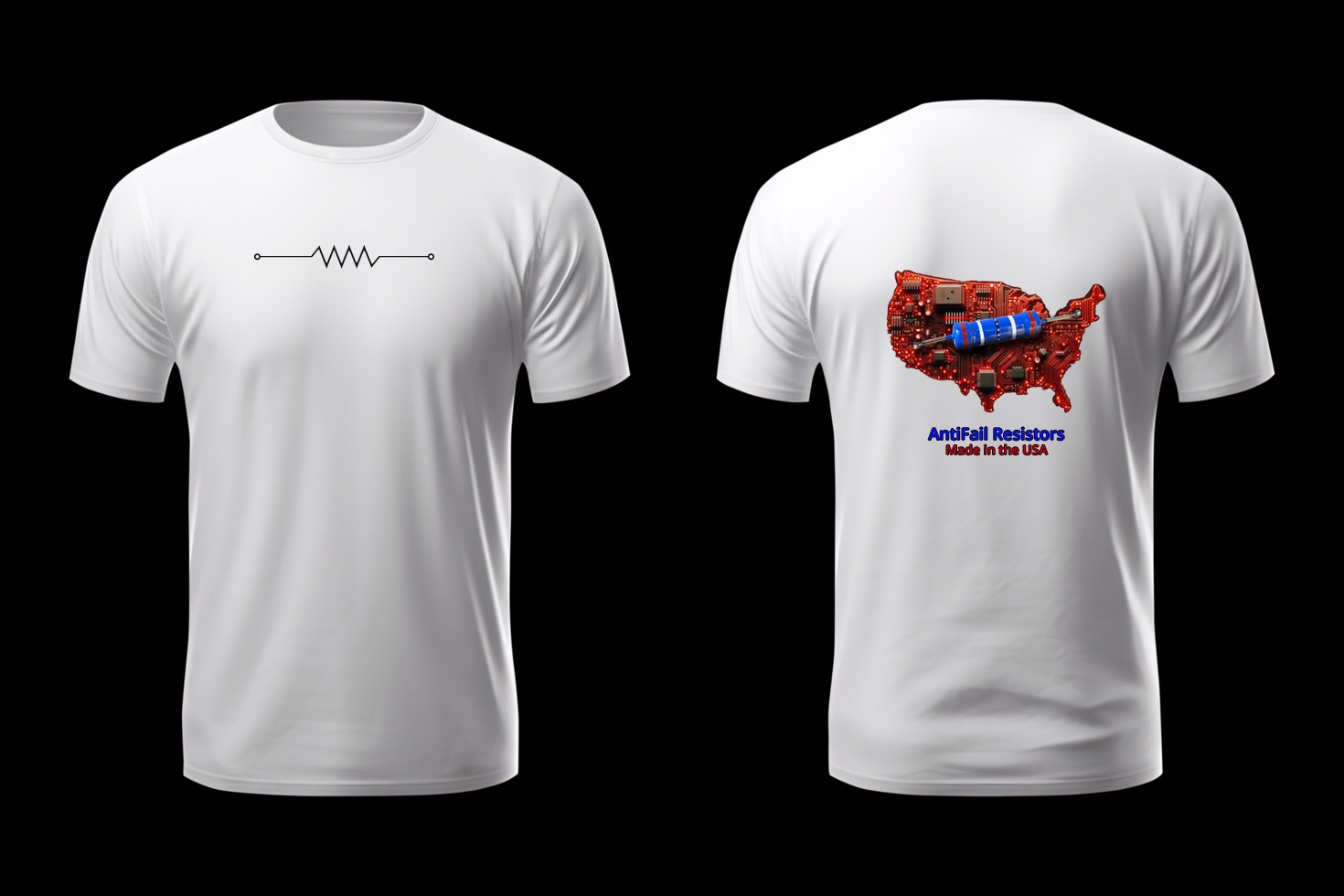 Creating a 'Resistor' T-shirt. What do you think of design #2?