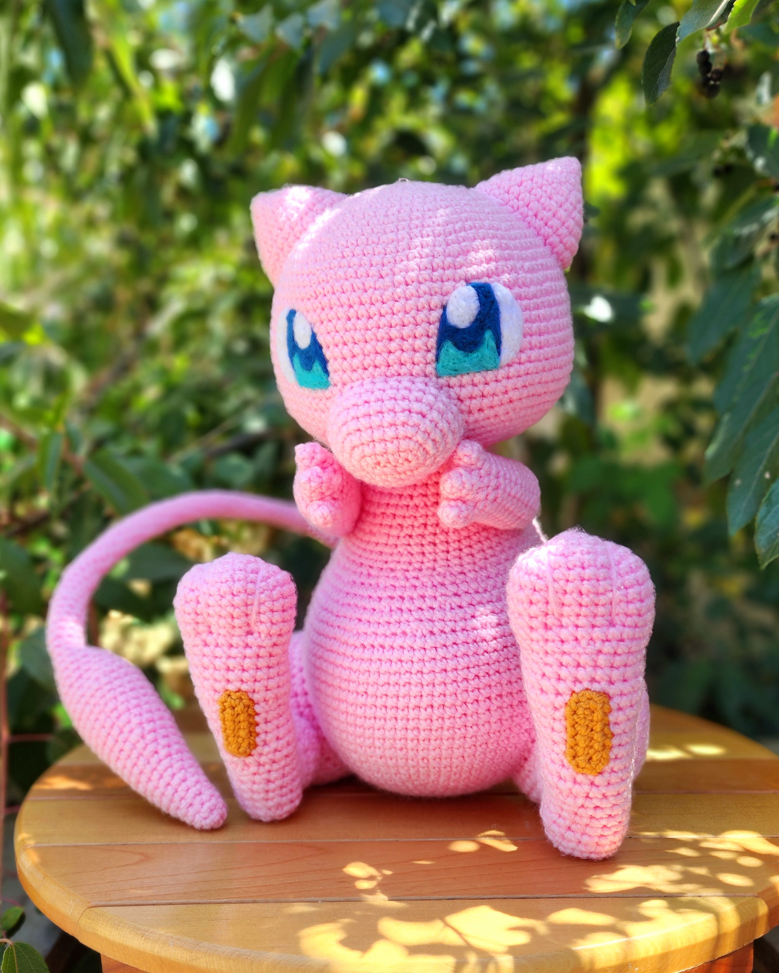 Check out my crocheted Mew creation!